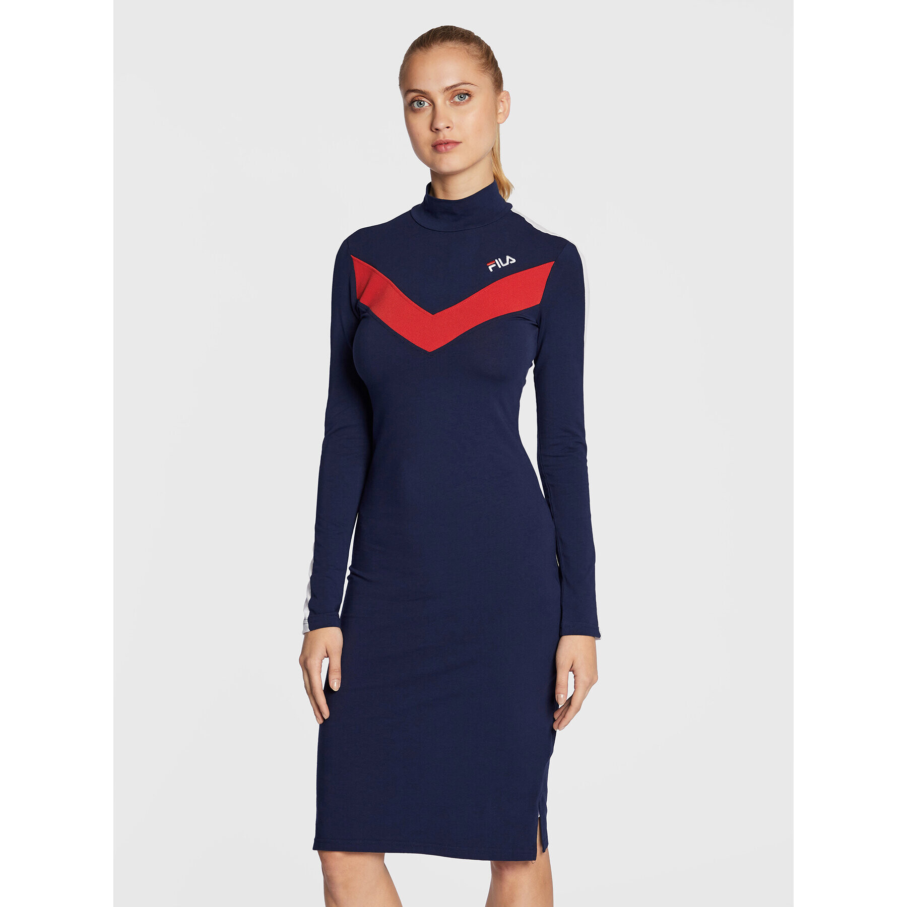 Fila Rochie de zi Biaca FAW0271 Bleumarin Slim Fit - Pled.ro