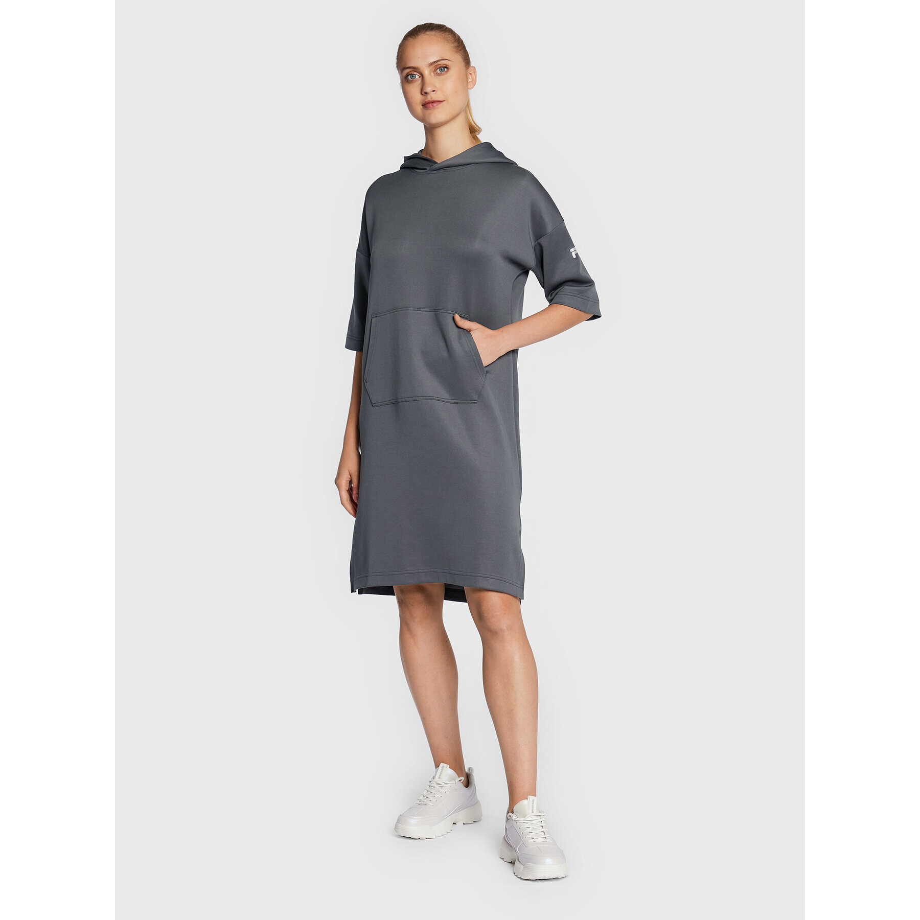 Fila Rochie de zi Carrara FAW0229 Gri Loose Fit - Pled.ro