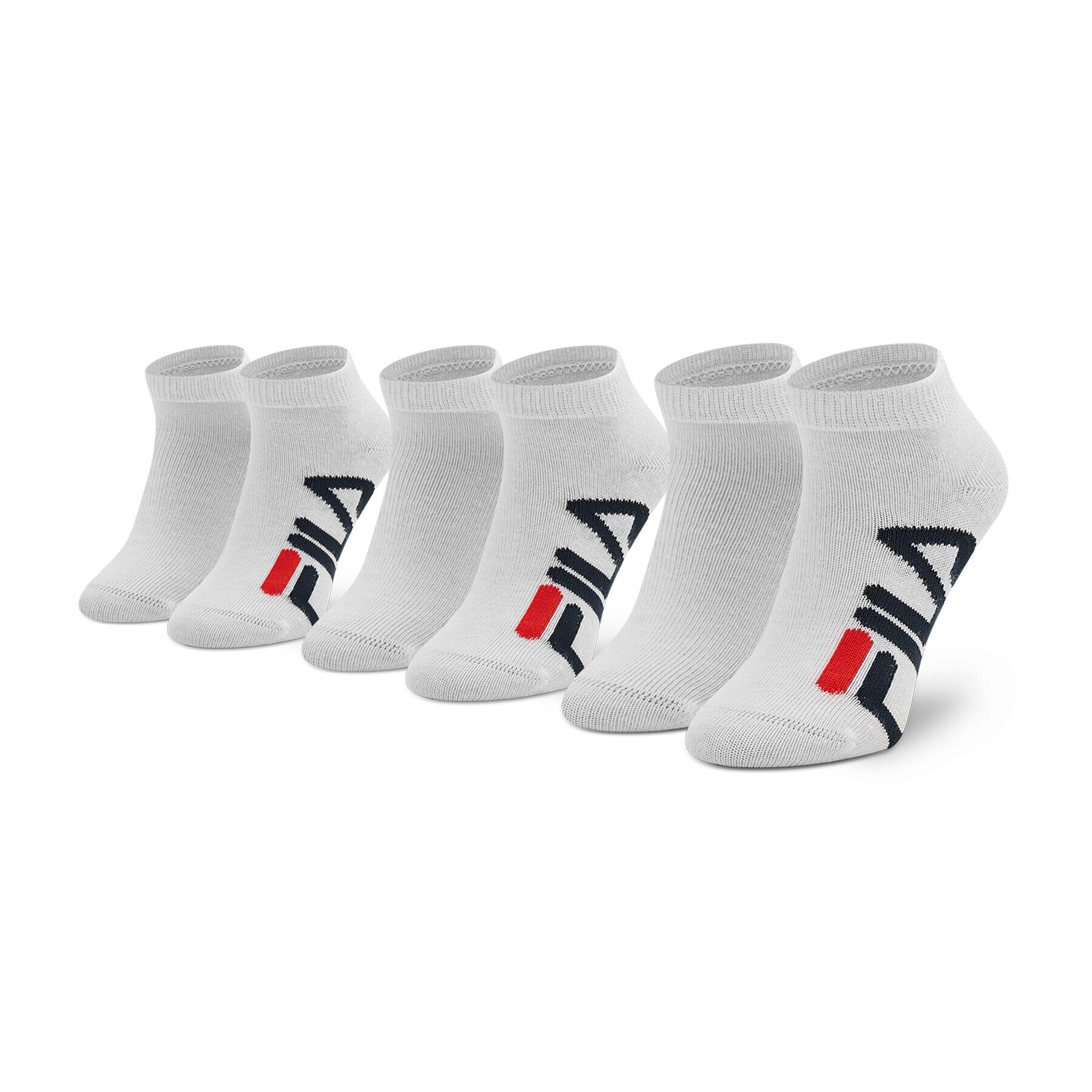 Fila Set de 3 perechi de șosete lungi pentru copii Calza Invisibile F8199/3 Alb - Pled.ro