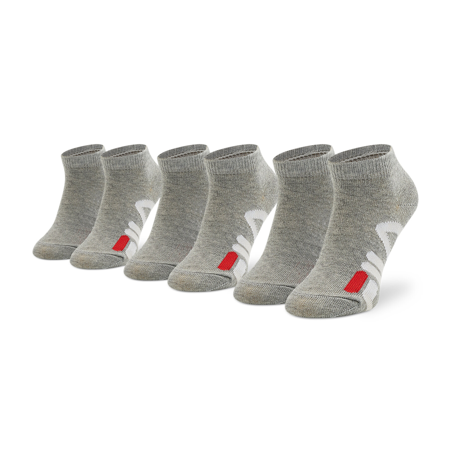 Fila Set de 3 perechi de șosete lungi pentru copii Calza Invisible F8199/3 Gri - Pled.ro