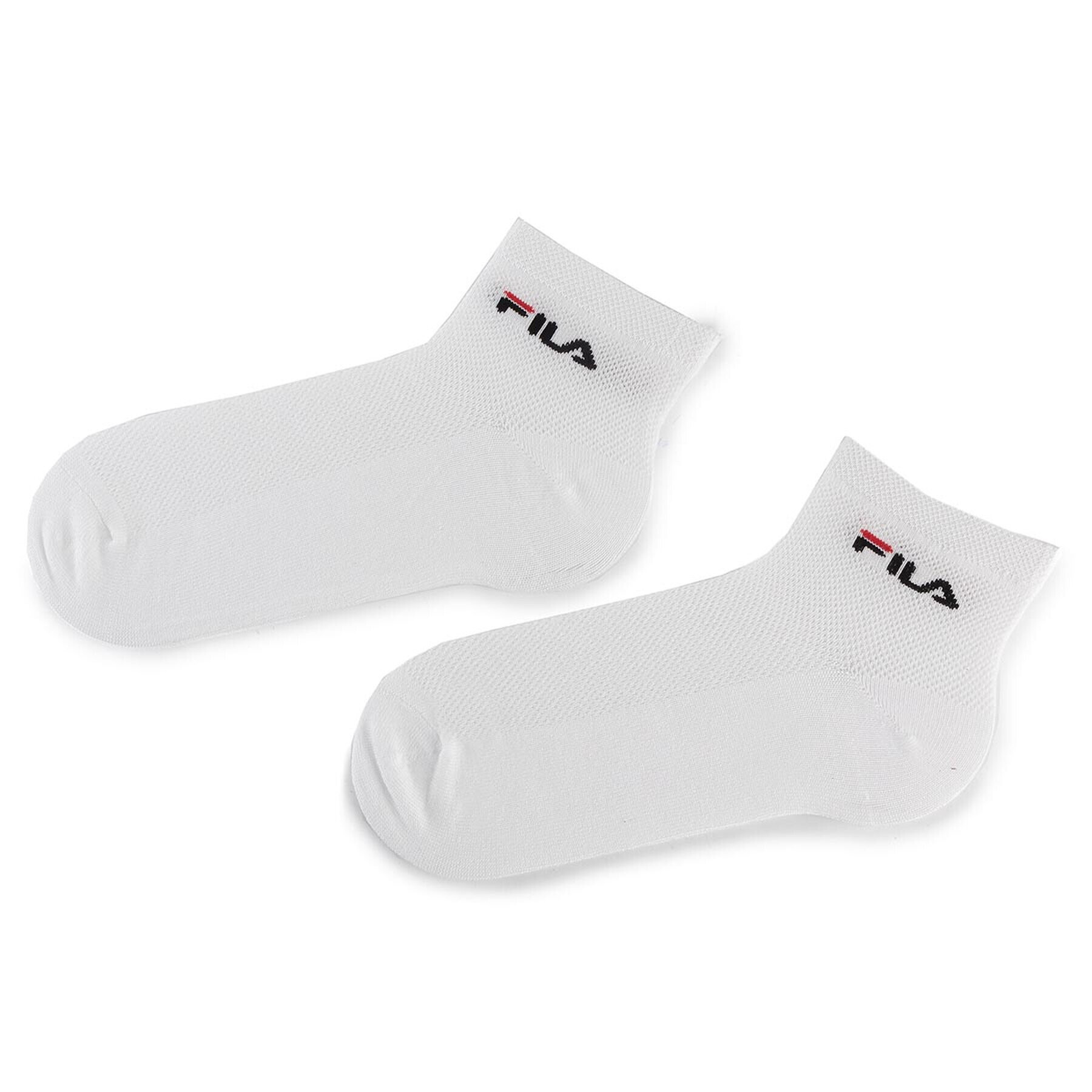 Fila Set de 3 perechi de șosete medii pentru bărbați Calza Quarter F1742 Alb - Pled.ro