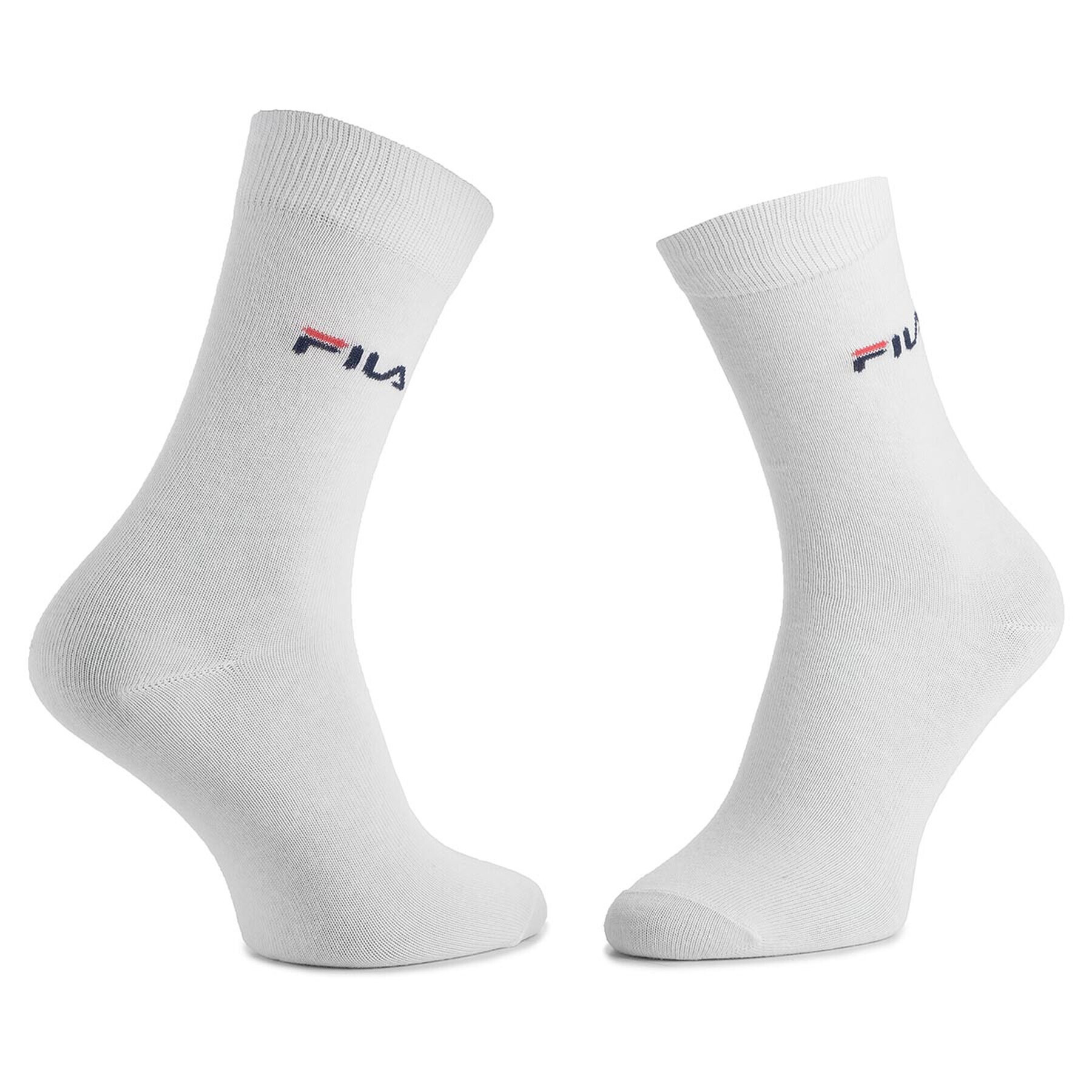 Fila Set de 3 perechi de șosete medii unisex F9630 Alb - Pled.ro