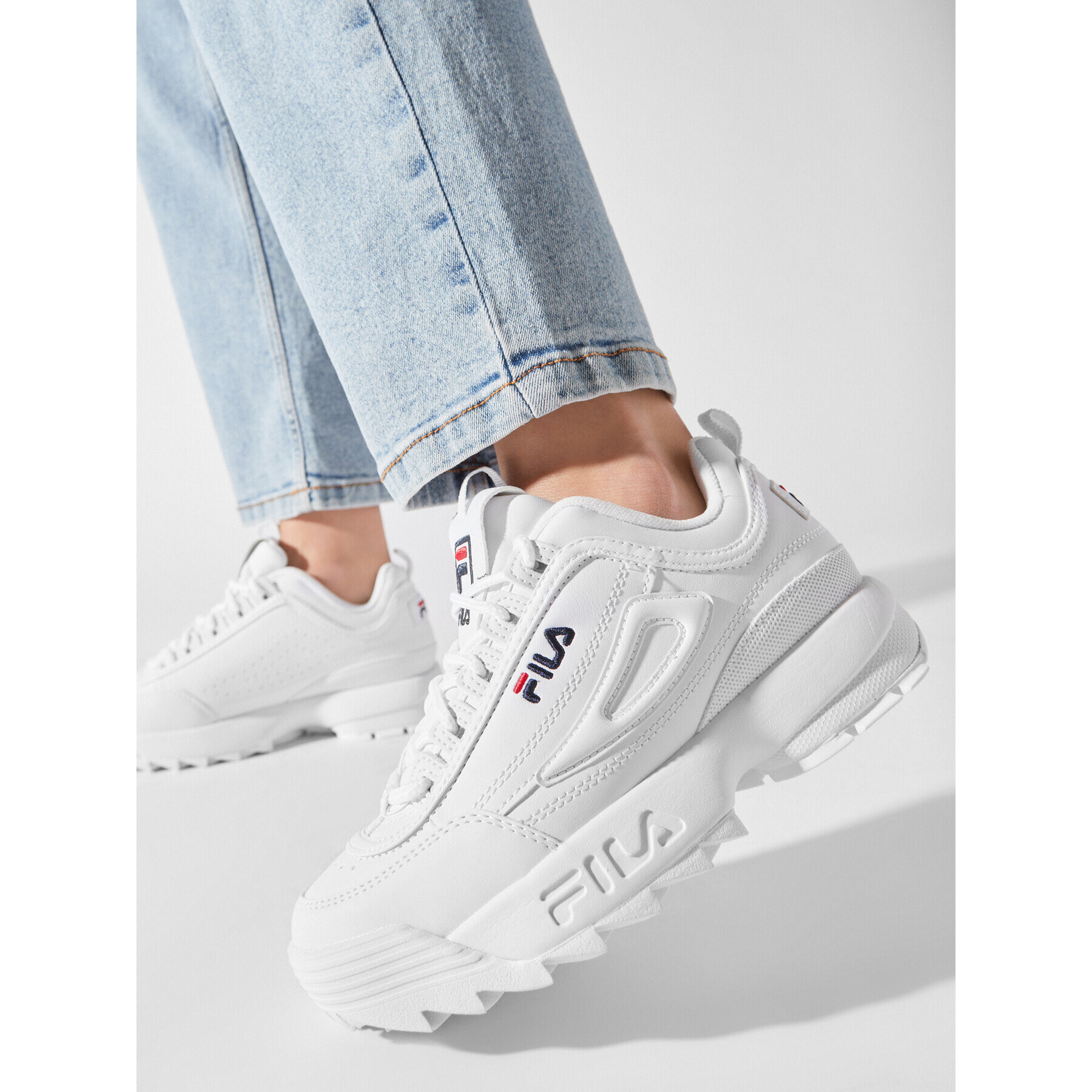 Fila Sneakers Disruptor Low Wmn 1010302.1FG Alb - Pled.ro