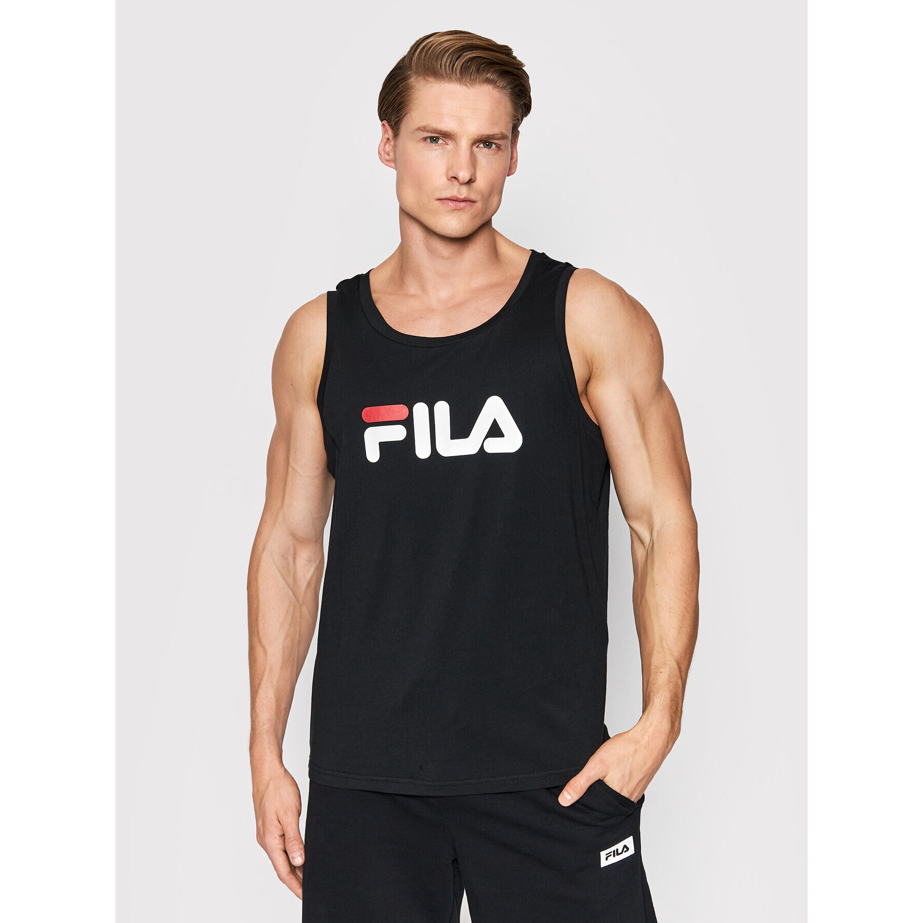 Fila Tank top Bled FAM0084 Negru Regular Fit - Pled.ro