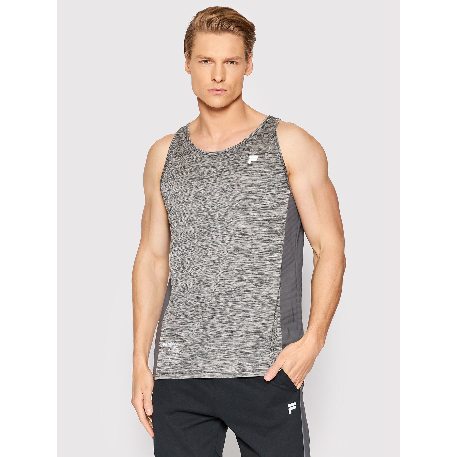 Fila Tank top Rachow FAM0061 Gri Regular Fit - Pled.ro