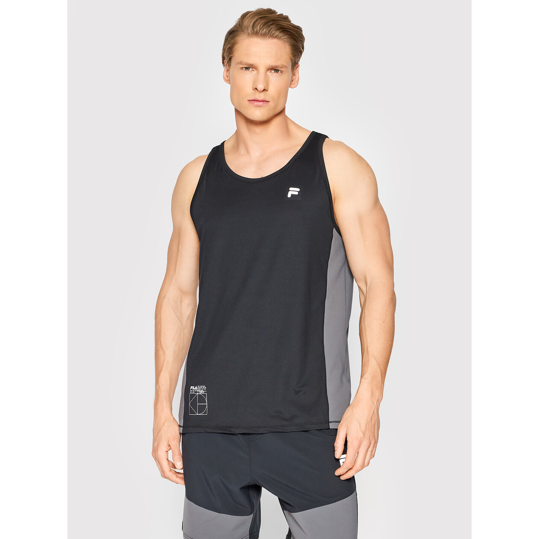 Fila Tank top Rachow FAM0061 Negru Relaxed Fit - Pled.ro