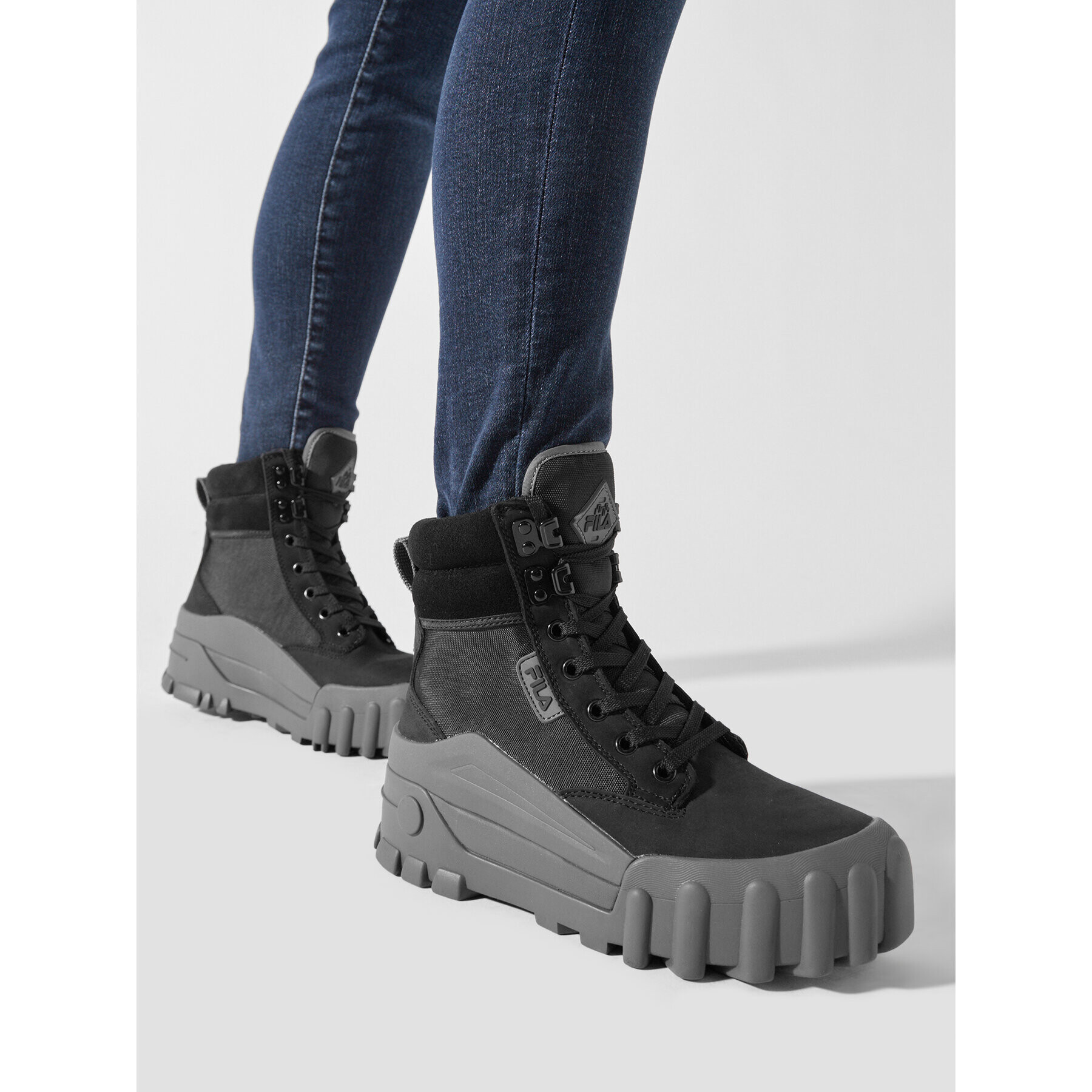 Fila Trappers Grungelution Mid Wmn FFW0362.83033 Negru - Pled.ro