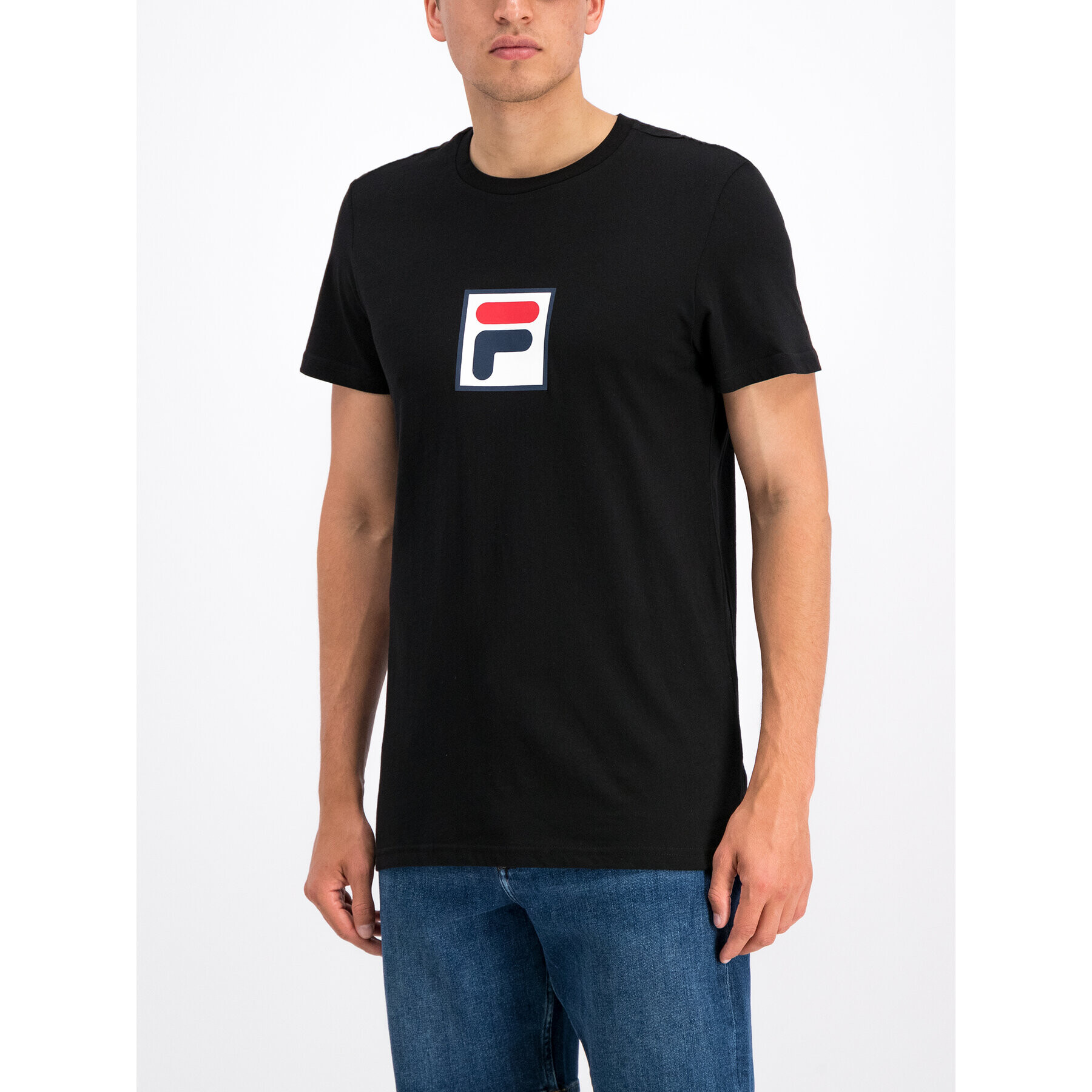 Fila Tricou 682099 Negru Regular Fit - Pled.ro