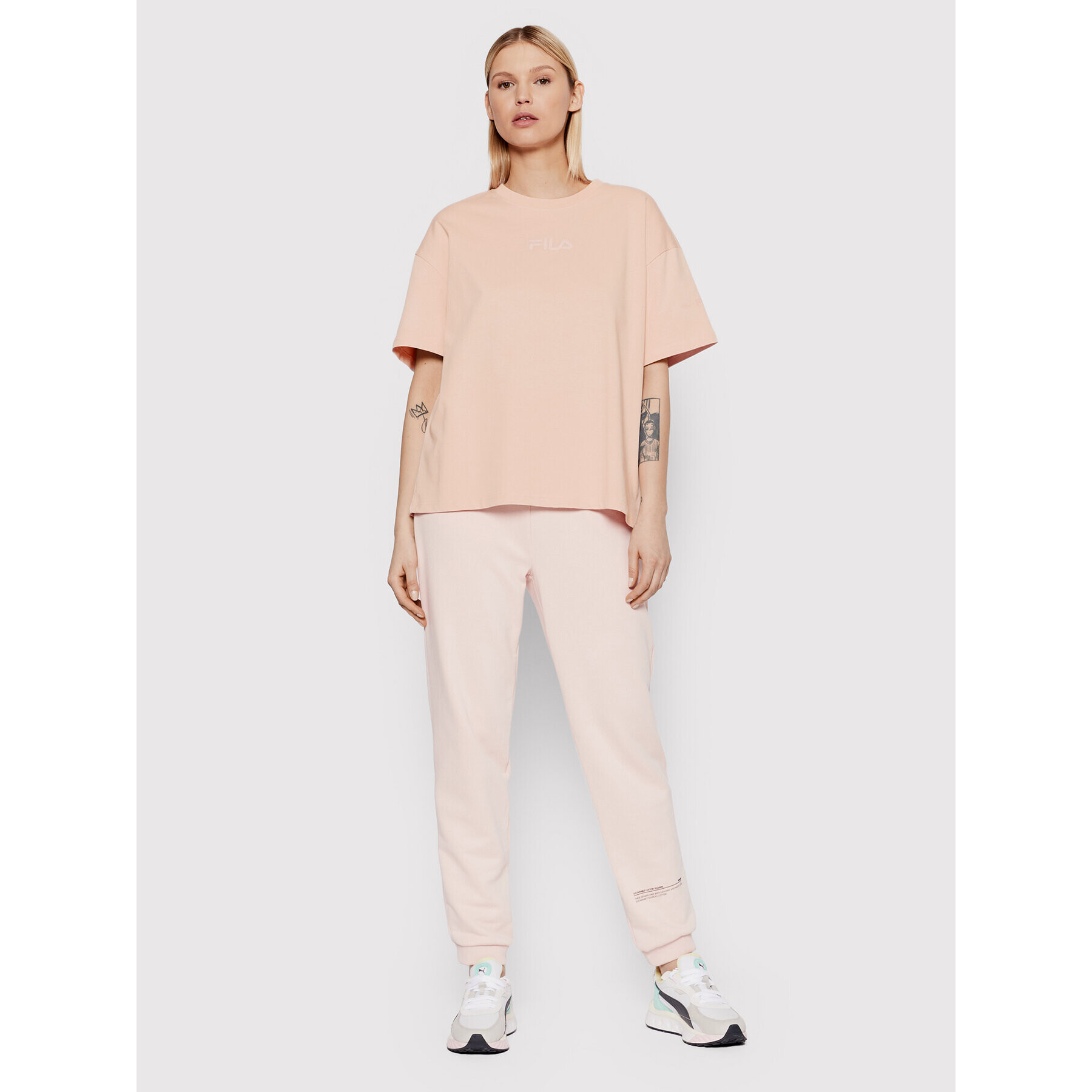 Fila Tricou Amalia 689776 Roz Oversize - Pled.ro