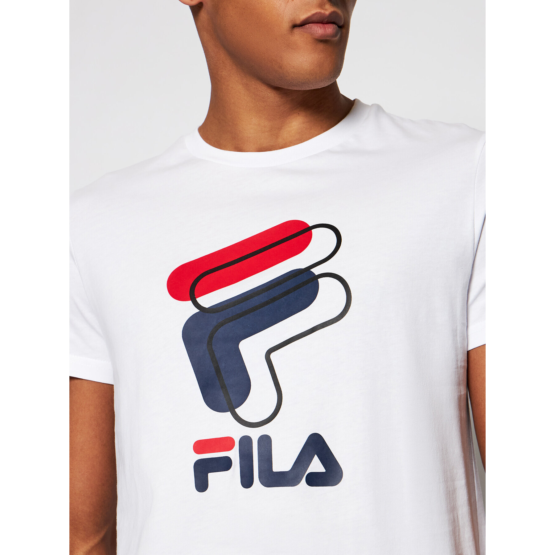 Fila Tricou Amparo 688464 Alb Regular Fit - Pled.ro