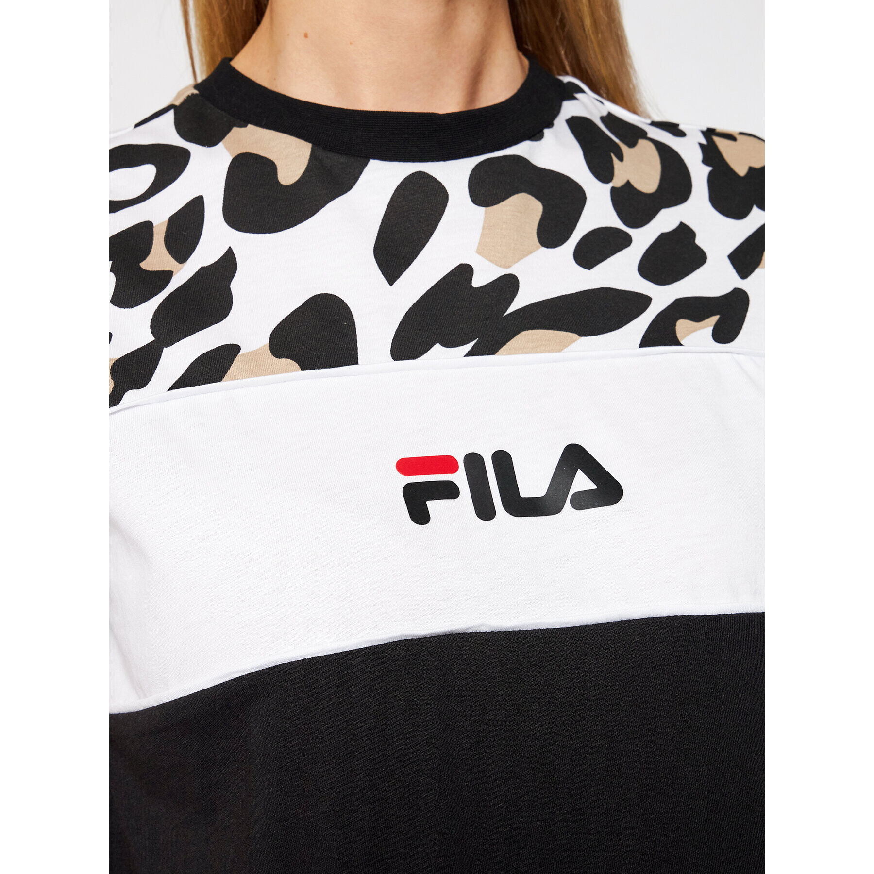 Fila Tricou Anokia Aop Blocked 688789 Negru Regular Fit - Pled.ro