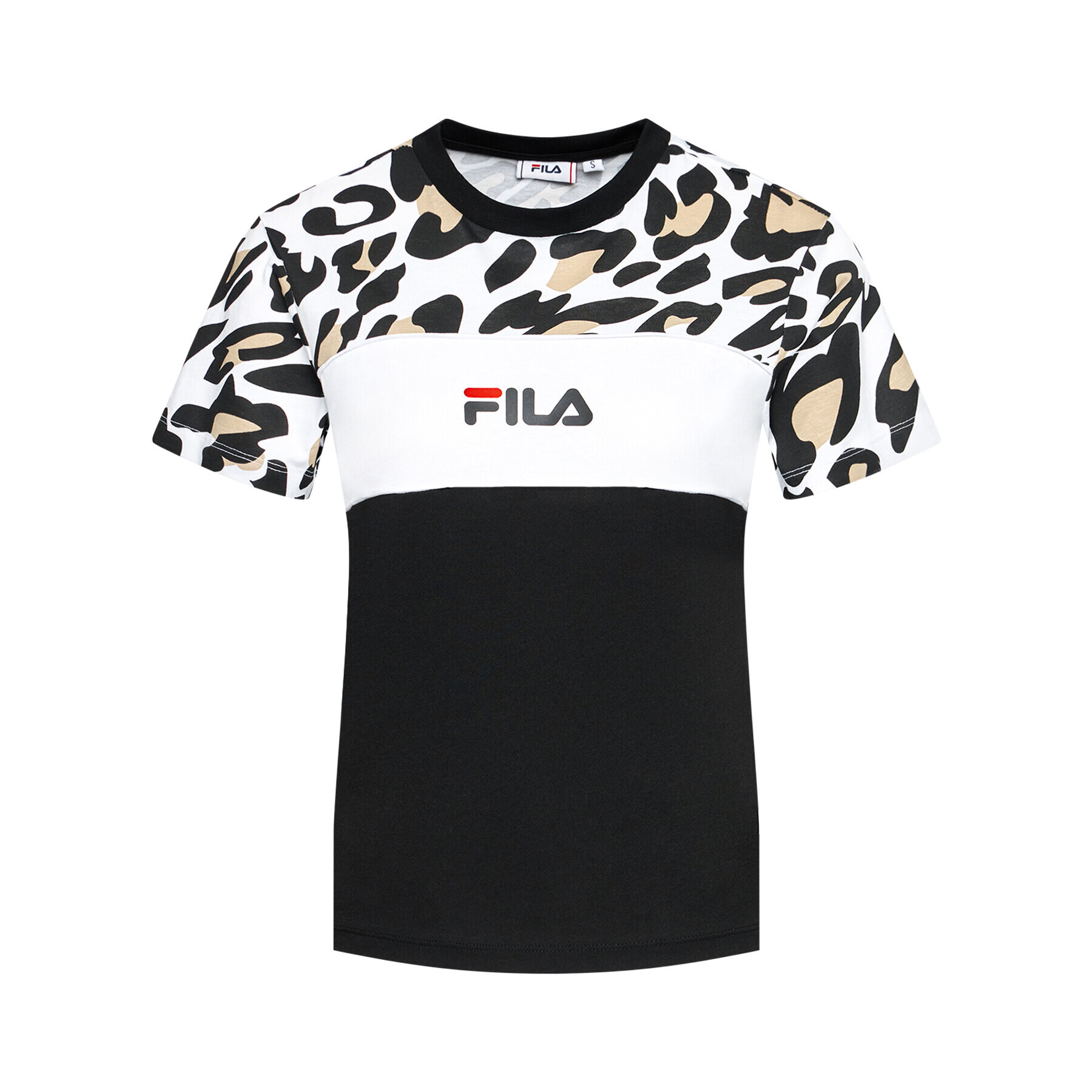 Fila Tricou Anokia Aop Blocked 688789 Negru Regular Fit - Pled.ro