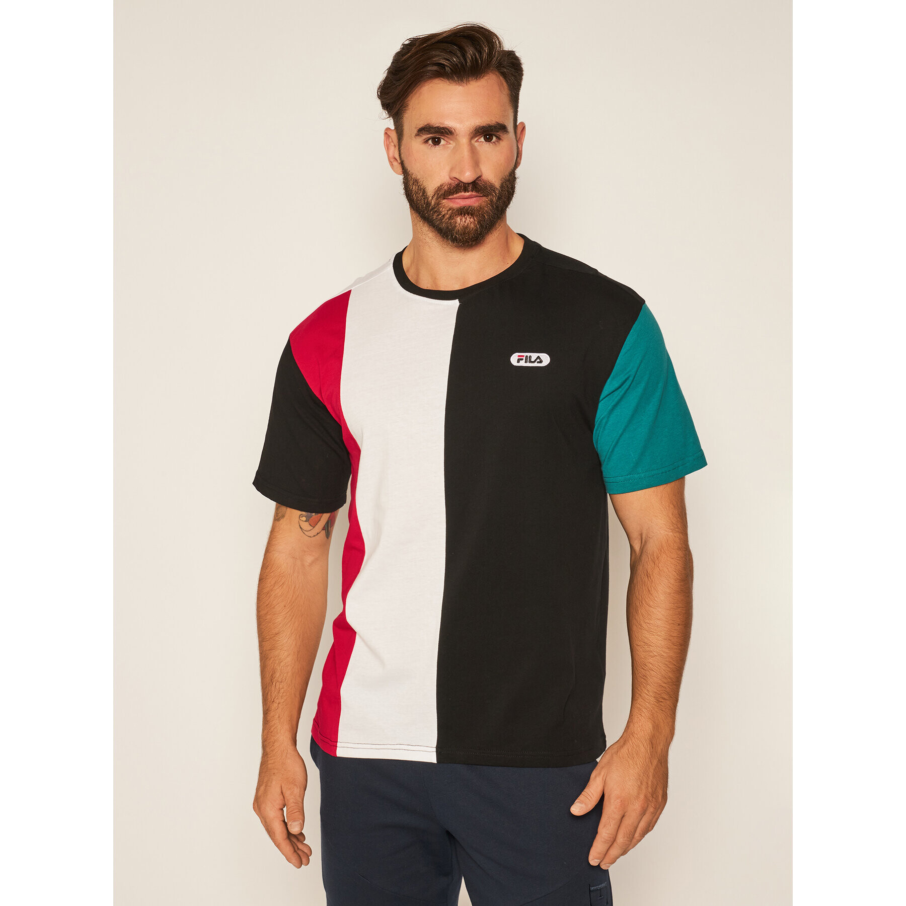 Fila Tricou Bansi Blocked 687960 Colorat Regular Fit - Pled.ro