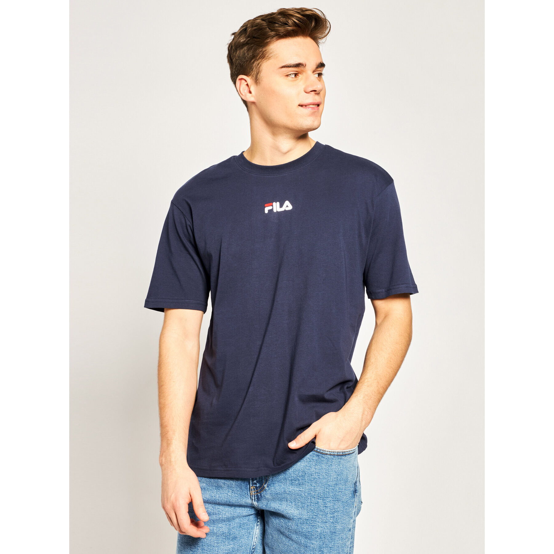 Fila Tricou Bender 687484 Bleumarin Regular Fit - Pled.ro