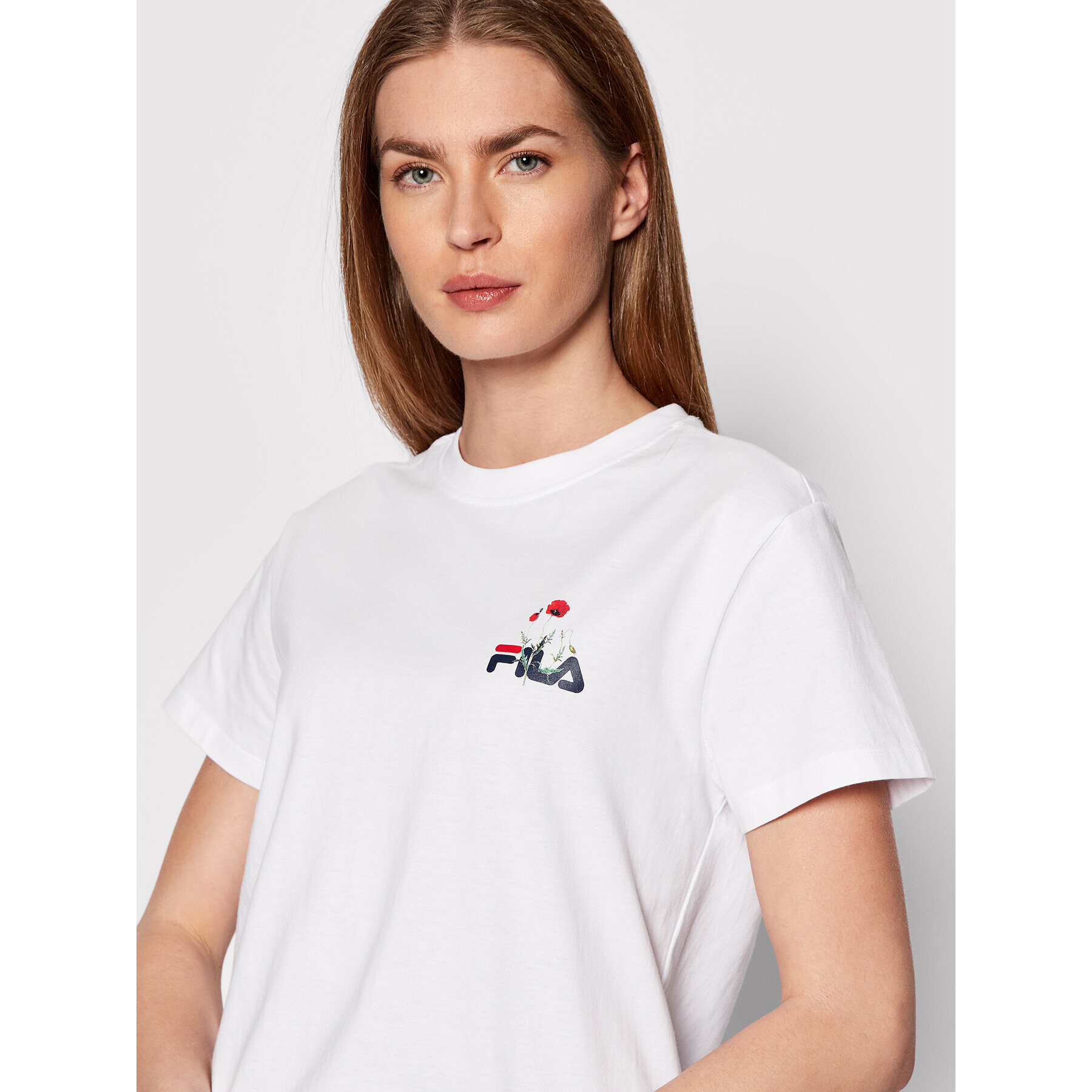 Fila Tricou Berisso FAW0097 Alb Regular Fit - Pled.ro