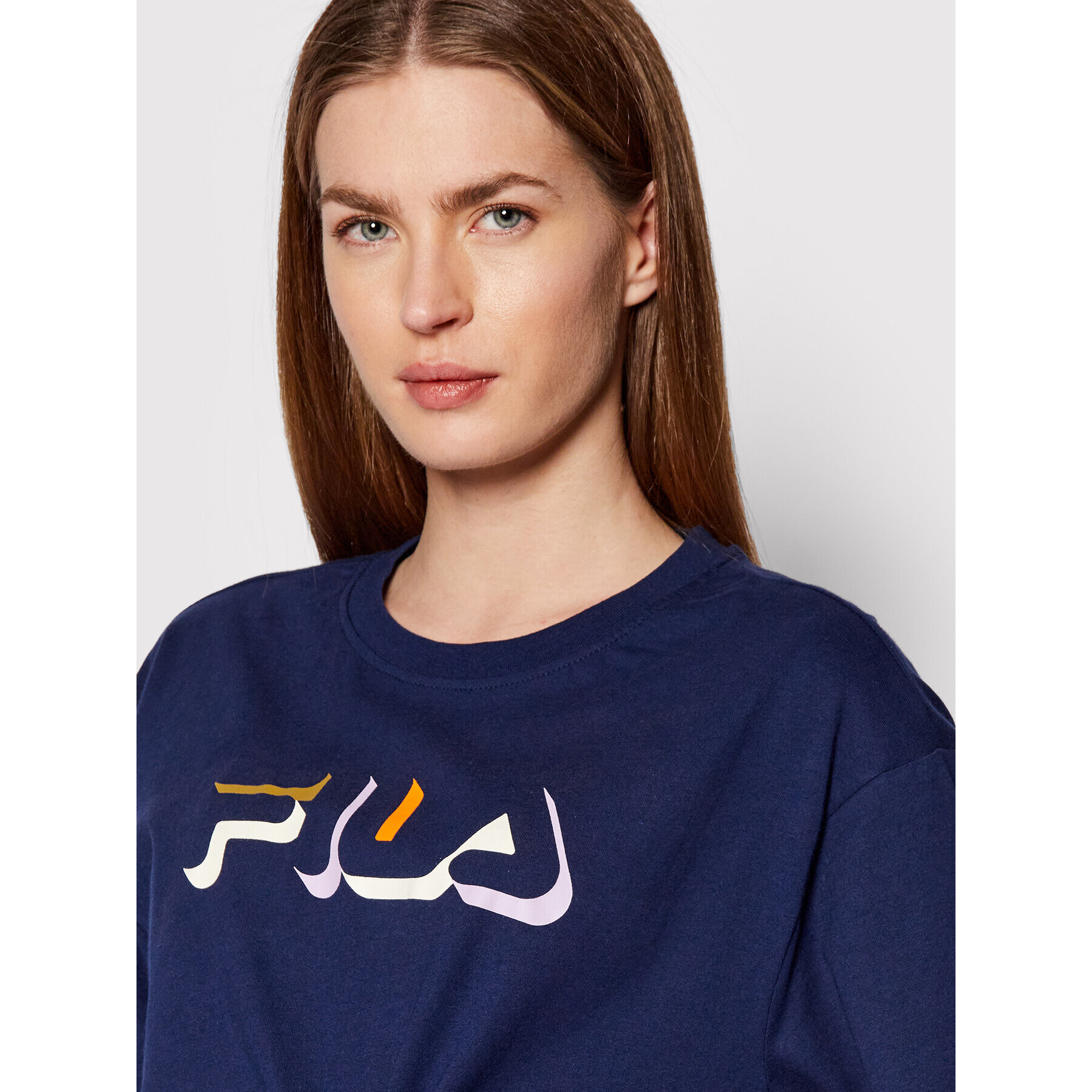 Fila Tricou Boituva 768497 Bleumarin Relaxed Fit - Pled.ro