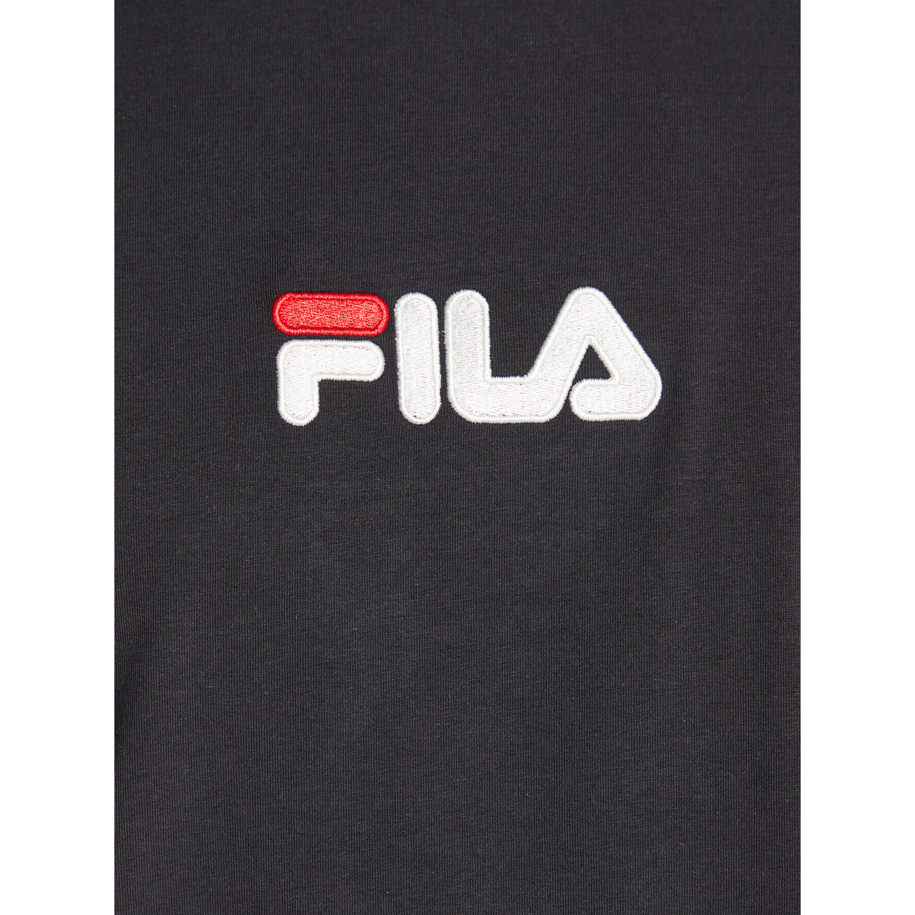 Fila Tricou Bormio FAM0175 Negru Regular Fit - Pled.ro