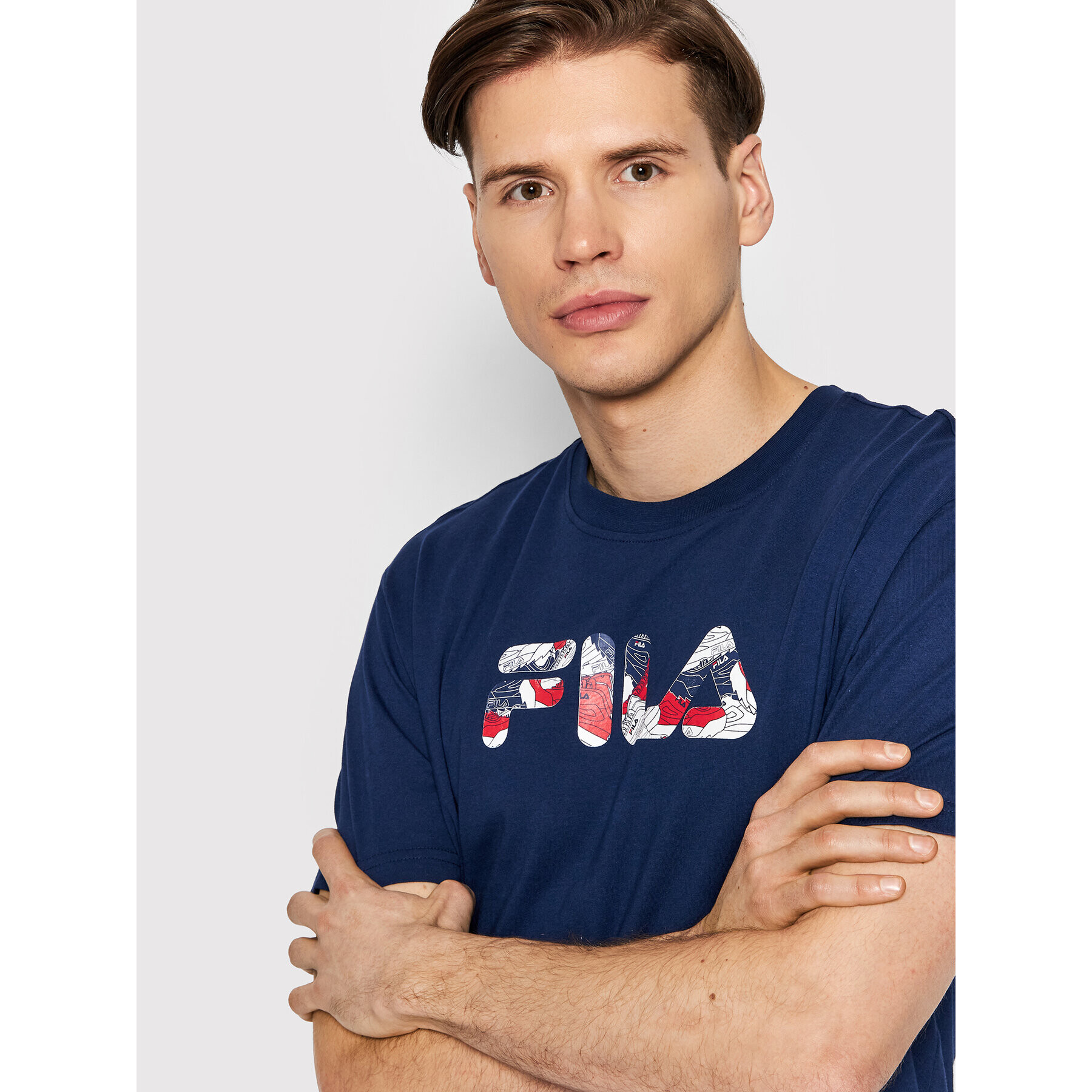 Fila Tricou Bosque FAM0043 Bleumarin Regular Fit - Pled.ro