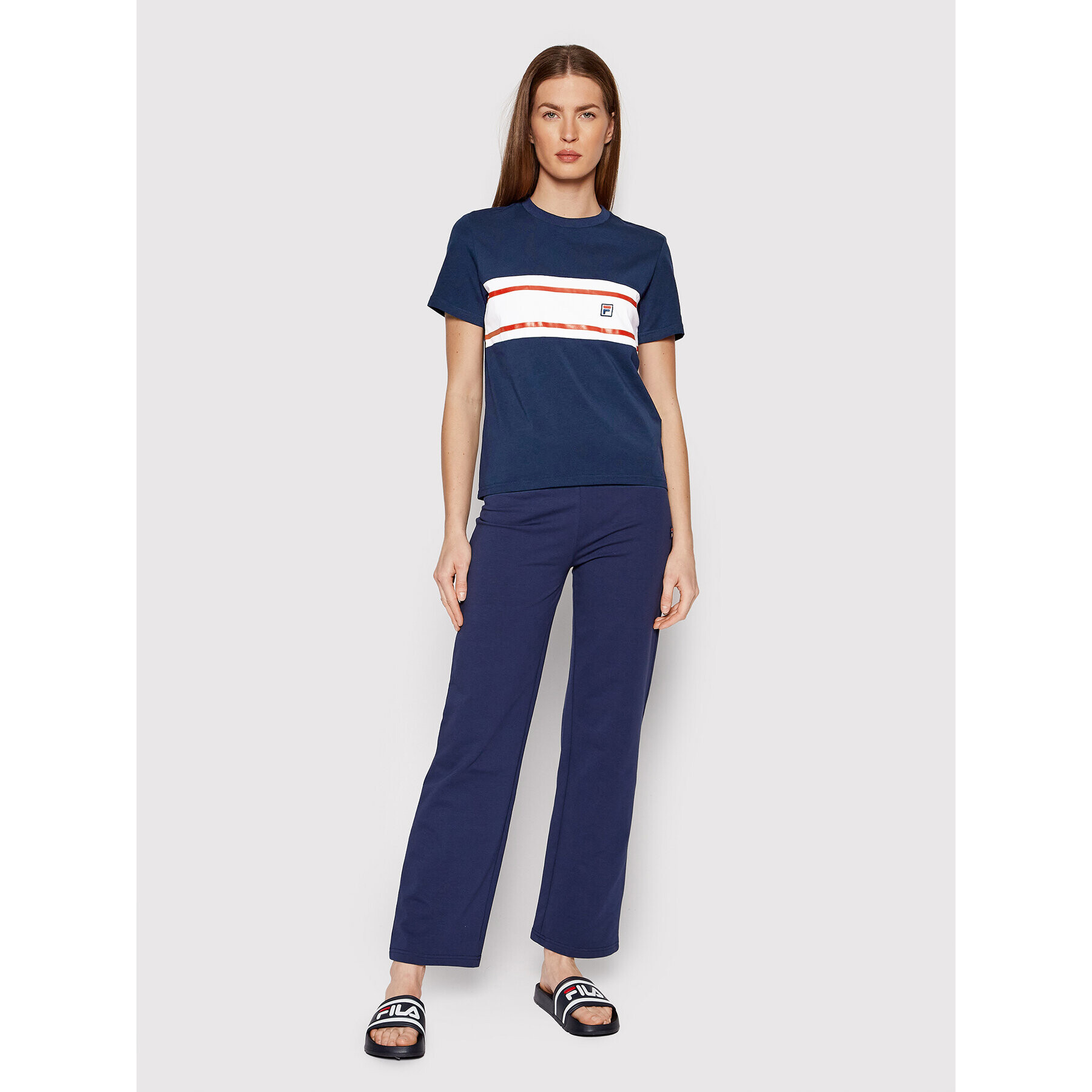 Fila Tricou Buldan FAW0151 Bleumarin Relaxed Fit - Pled.ro