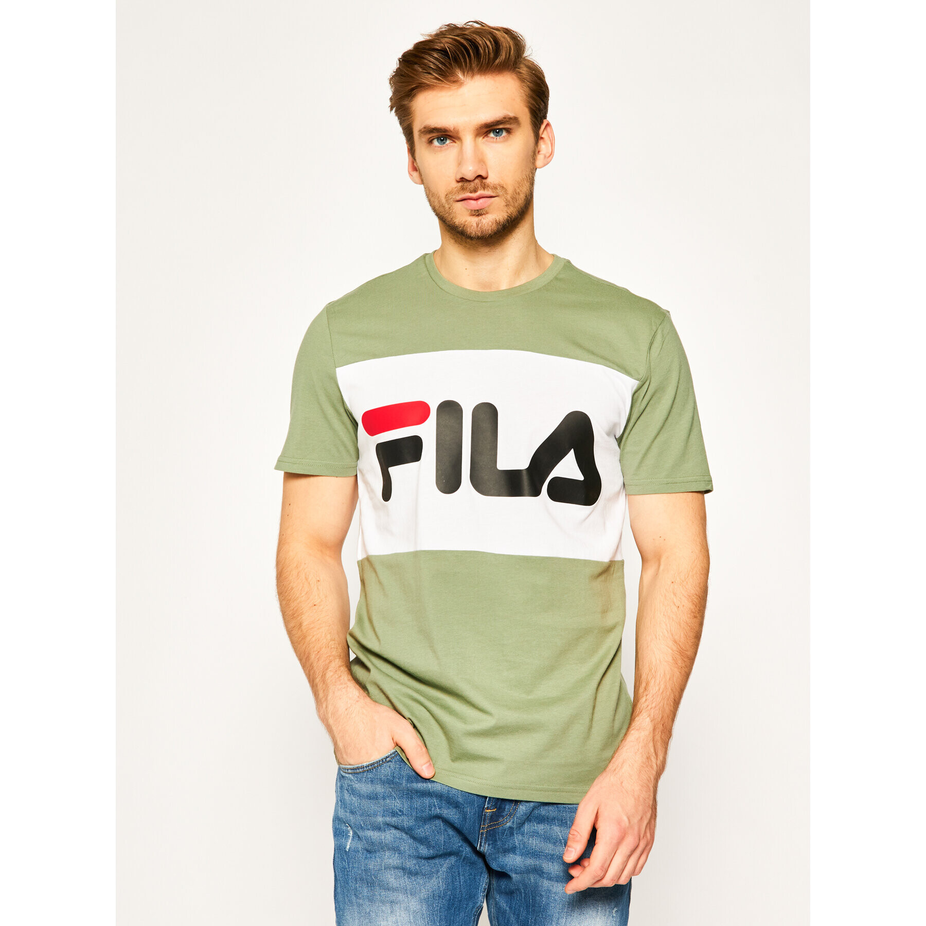 Fila Tricou Day Tee 681244 Verde Regular Fit - Pled.ro