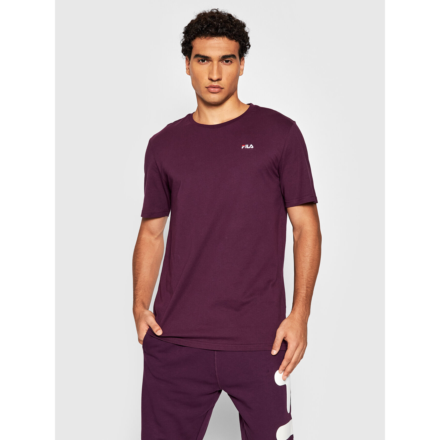 Fila Tricou Edgar 689111 Violet Regular Fit - Pled.ro