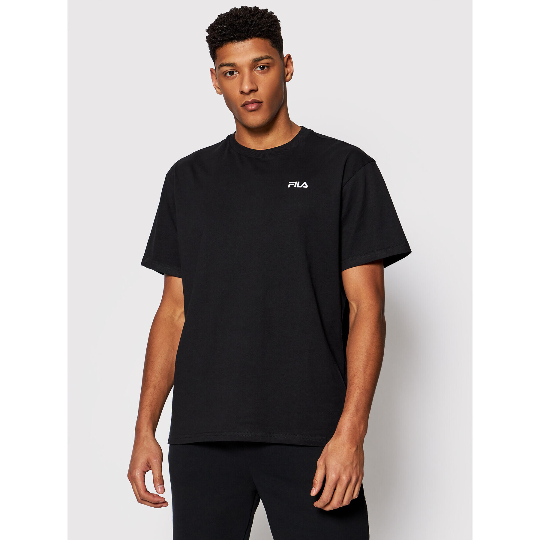 Fila Tricou Fonda Dropped Shoulder 688506 Negru Oversize - Pled.ro