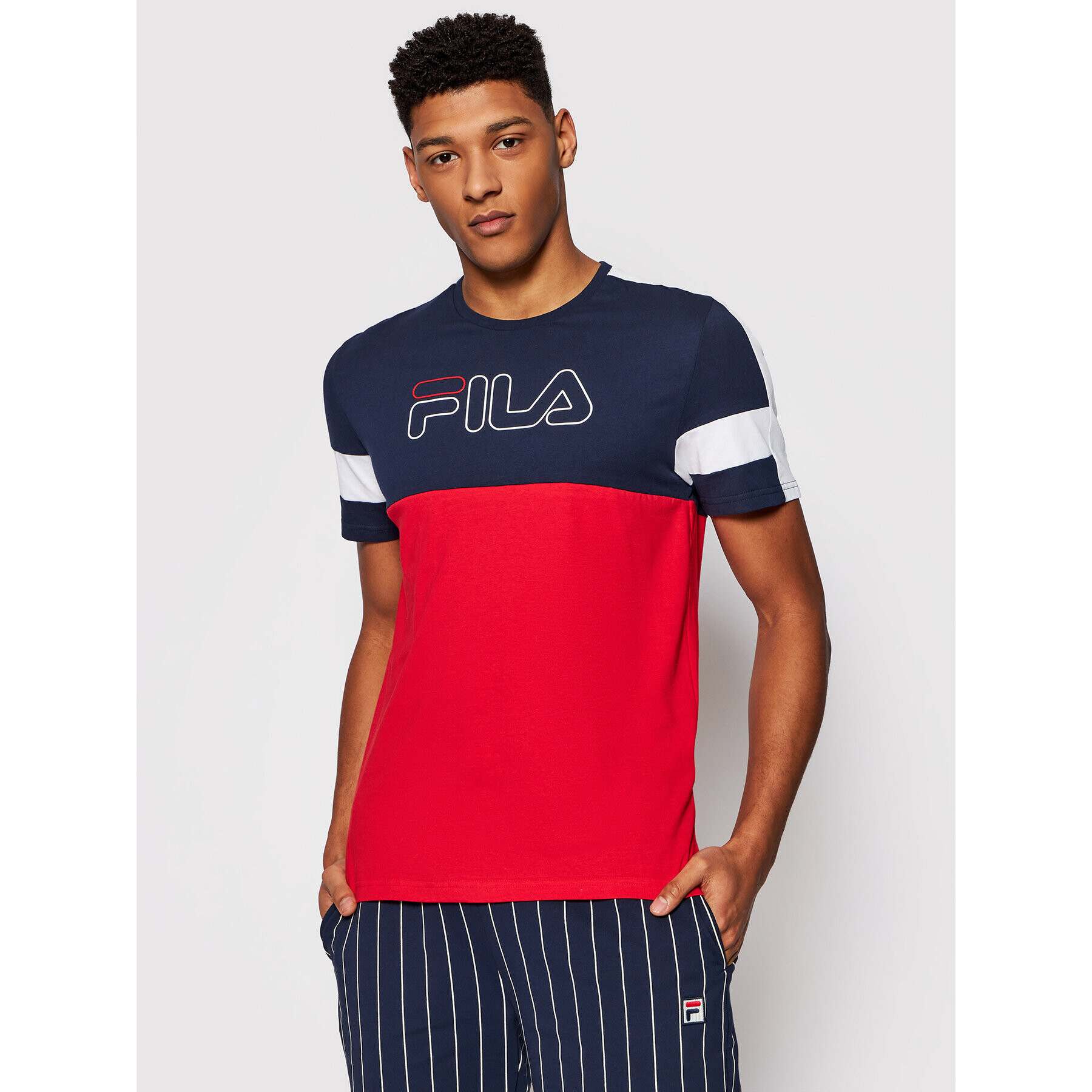 Fila Tricou Jadon Blocked 683257 Colorat Regular Fit - Pled.ro