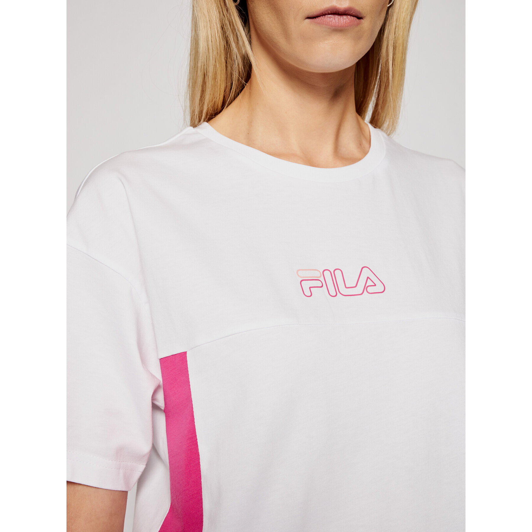 Fila Tricou Jaelle 683293 Alb Regular Fit - Pled.ro