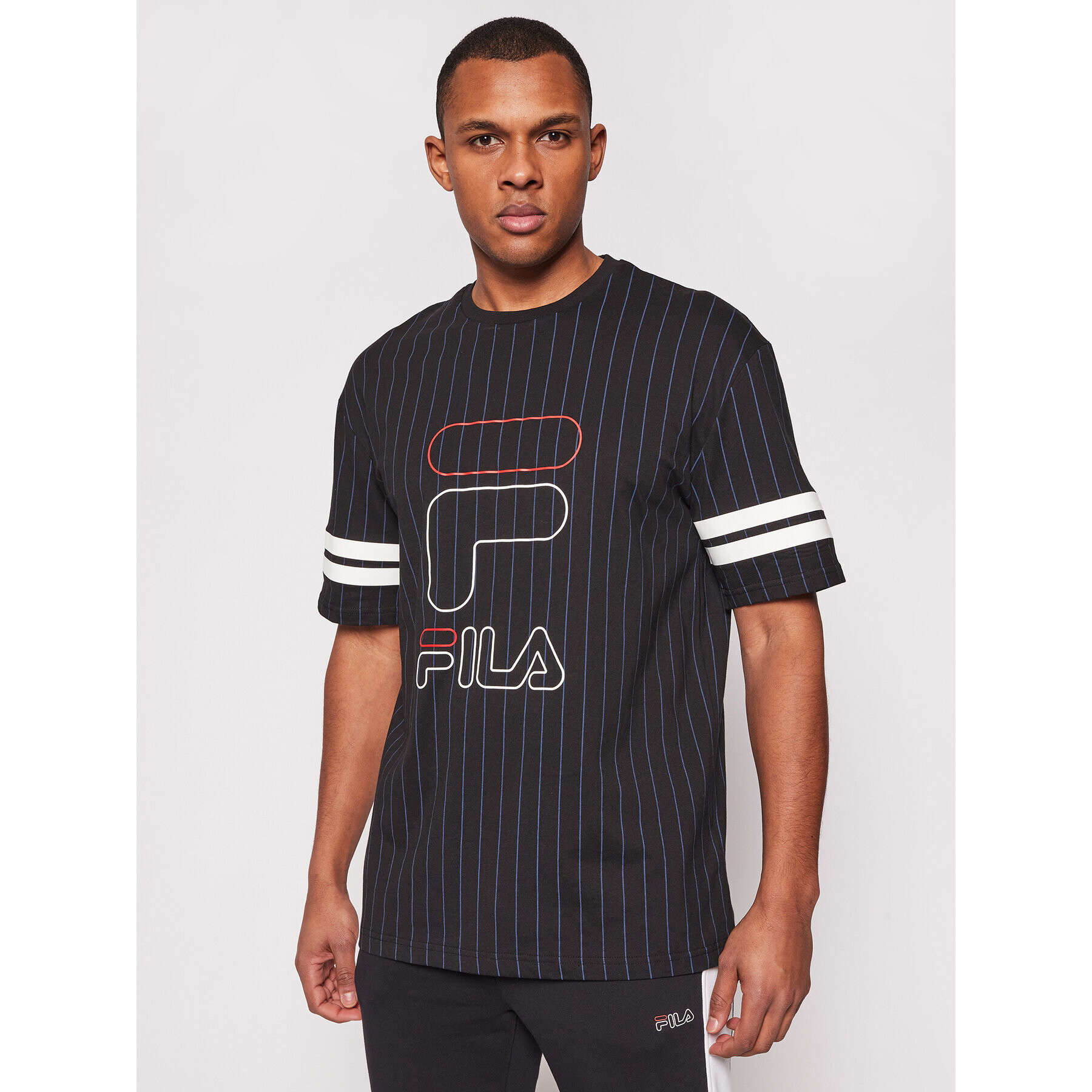 Fila Tricou Jamiro 683270 Negru Relaxed Fit - Pled.ro