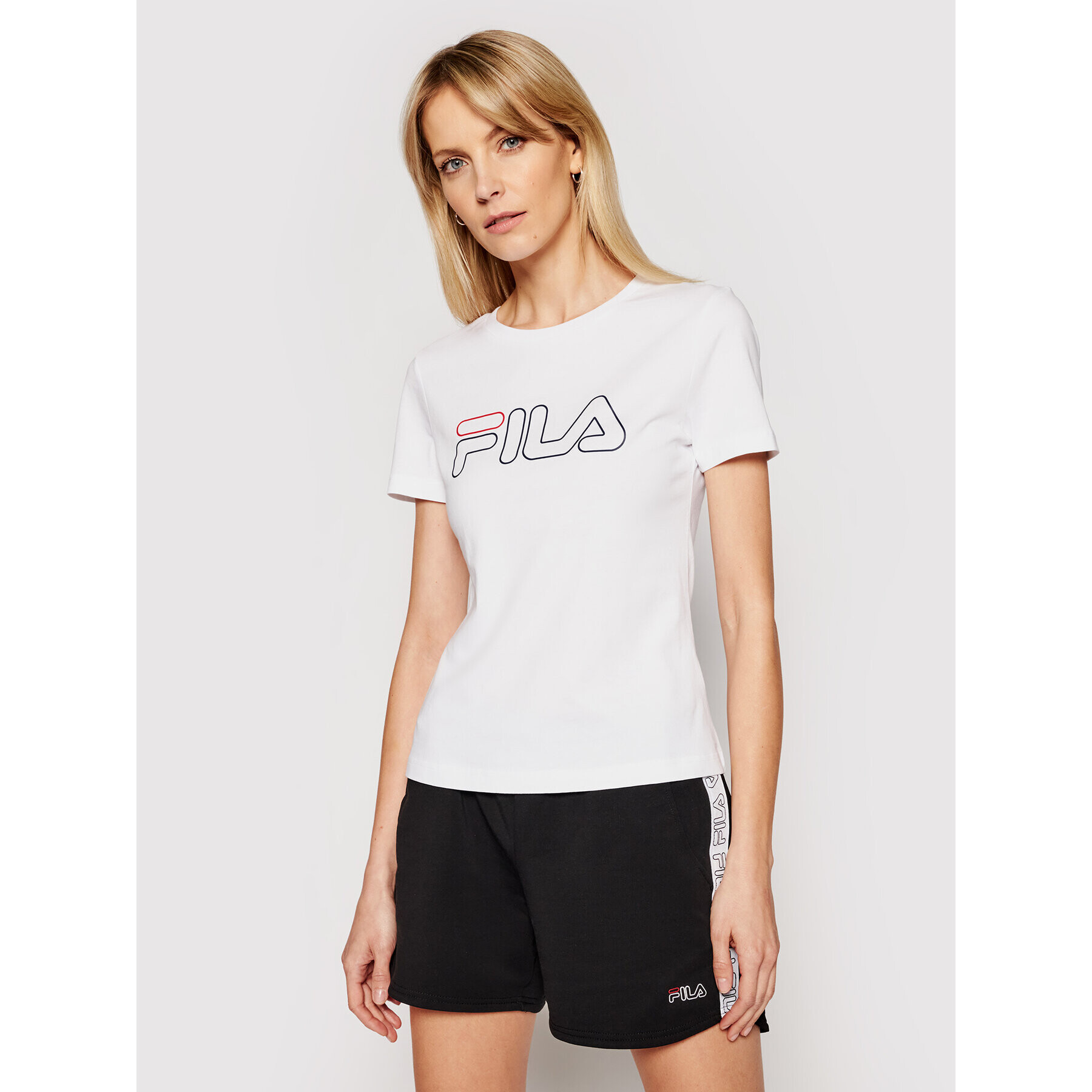 Fila Tricou Ladan Tee 683179 Alb Regular Fit - Pled.ro