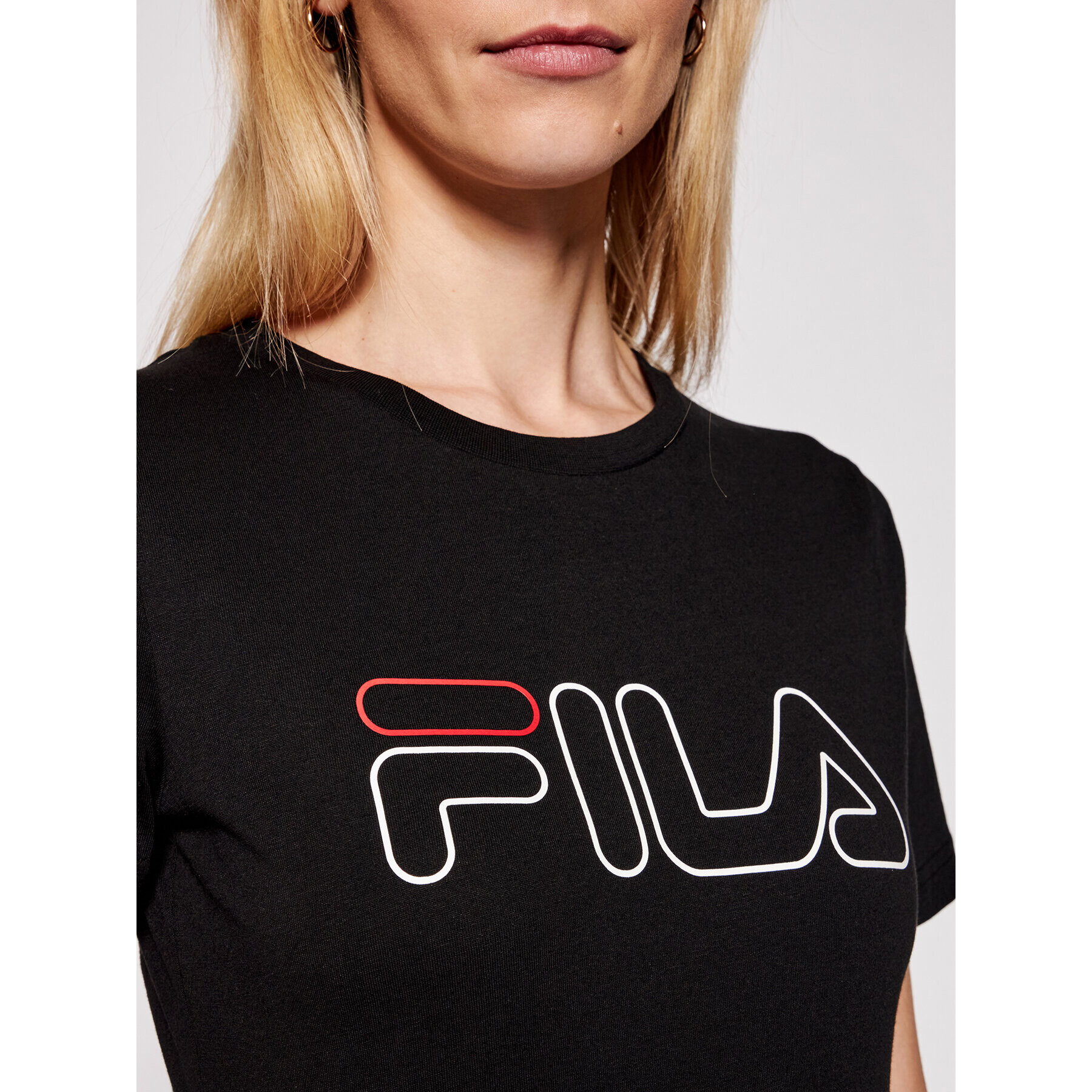 Fila Tricou Ladan Tee 683179 Negru Regular Fit - Pled.ro