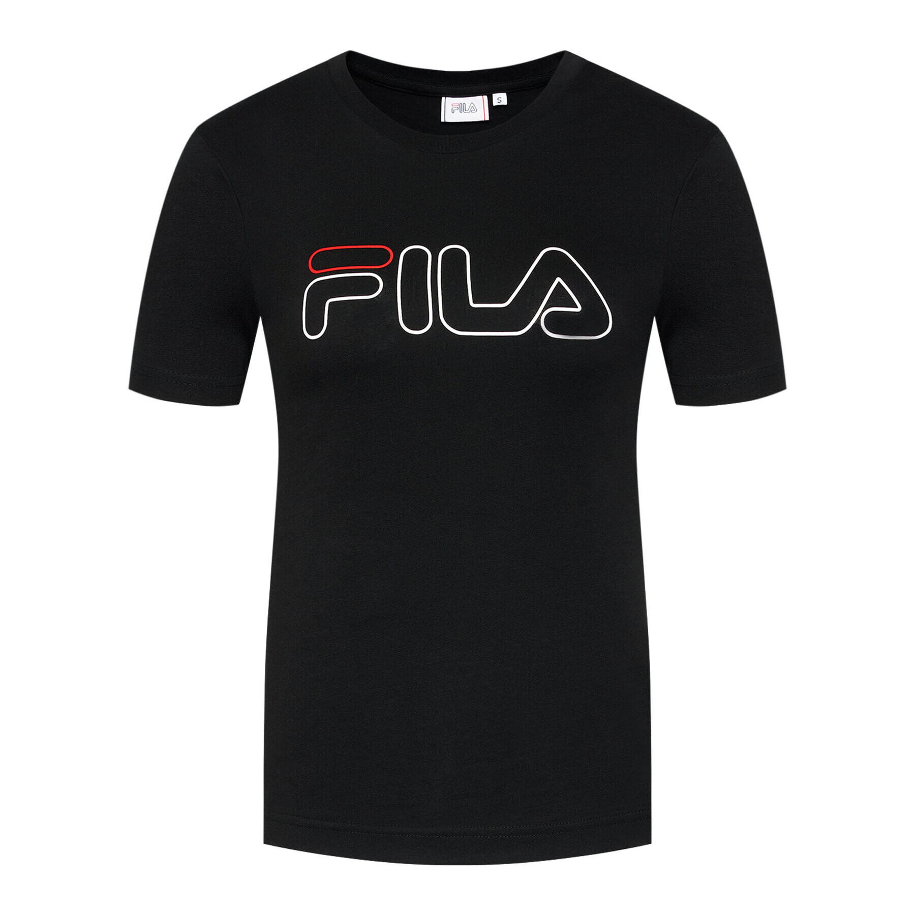 Fila Tricou Ladan Tee 683179 Negru Regular Fit - Pled.ro