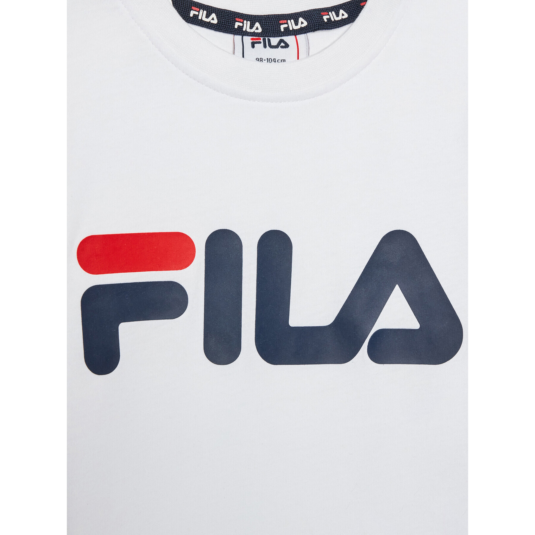 Fila Tricou Lea 689178 Alb Regular Fit - Pled.ro