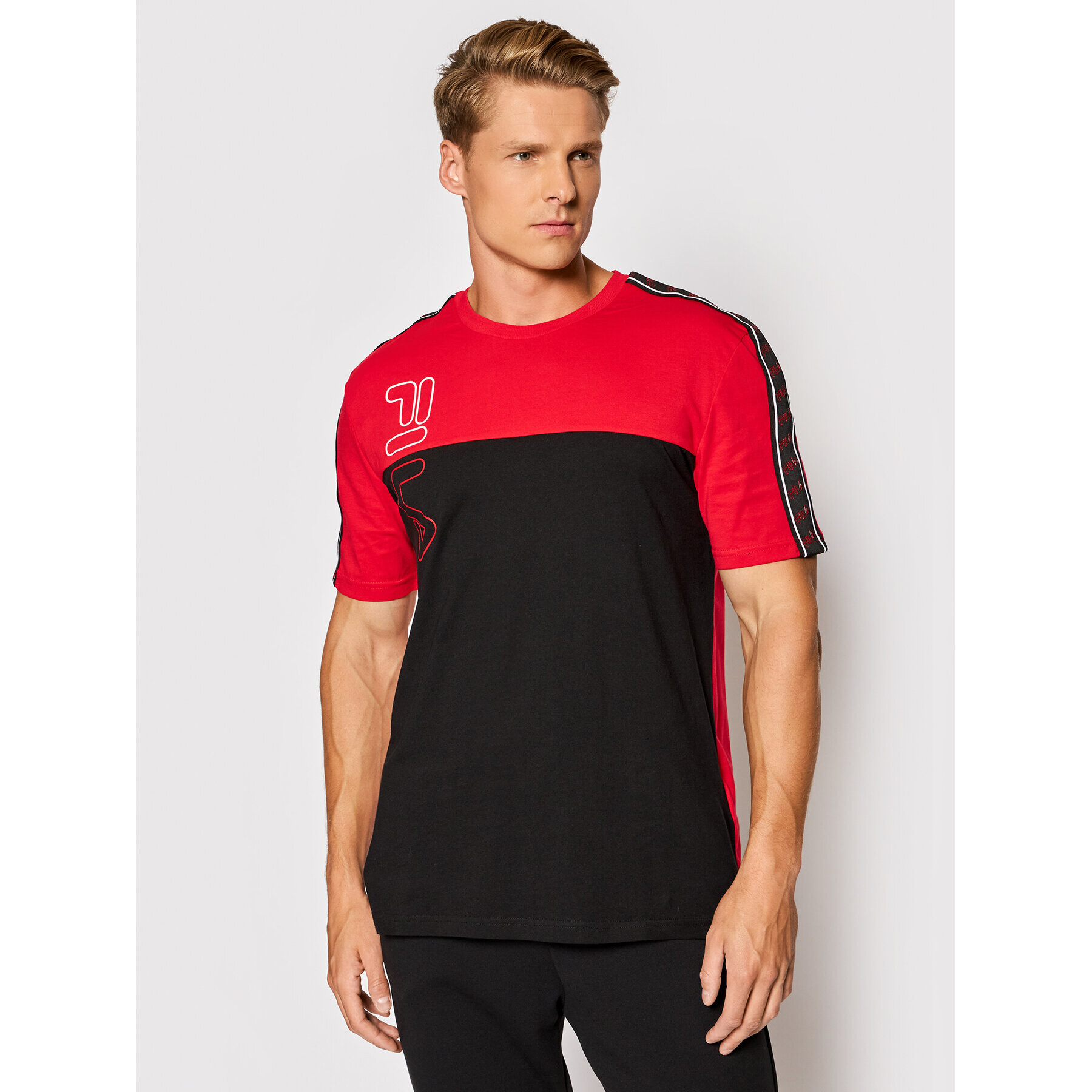 Fila Tricou Ojas 683481 Roșu Regular Fit - Pled.ro