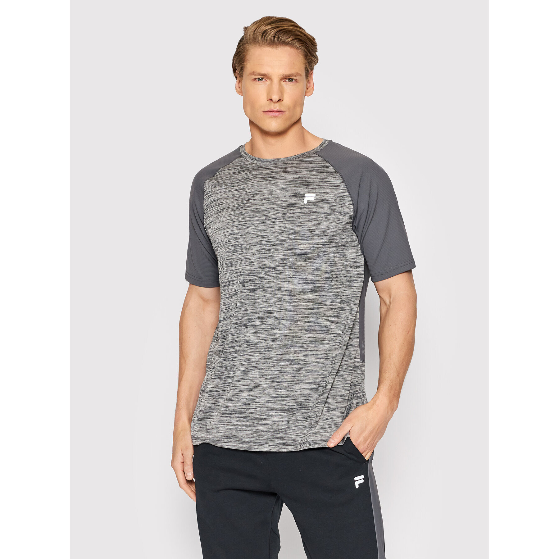 Fila Tricou Ragewitz FAM0062 Gri Regular Fit - Pled.ro