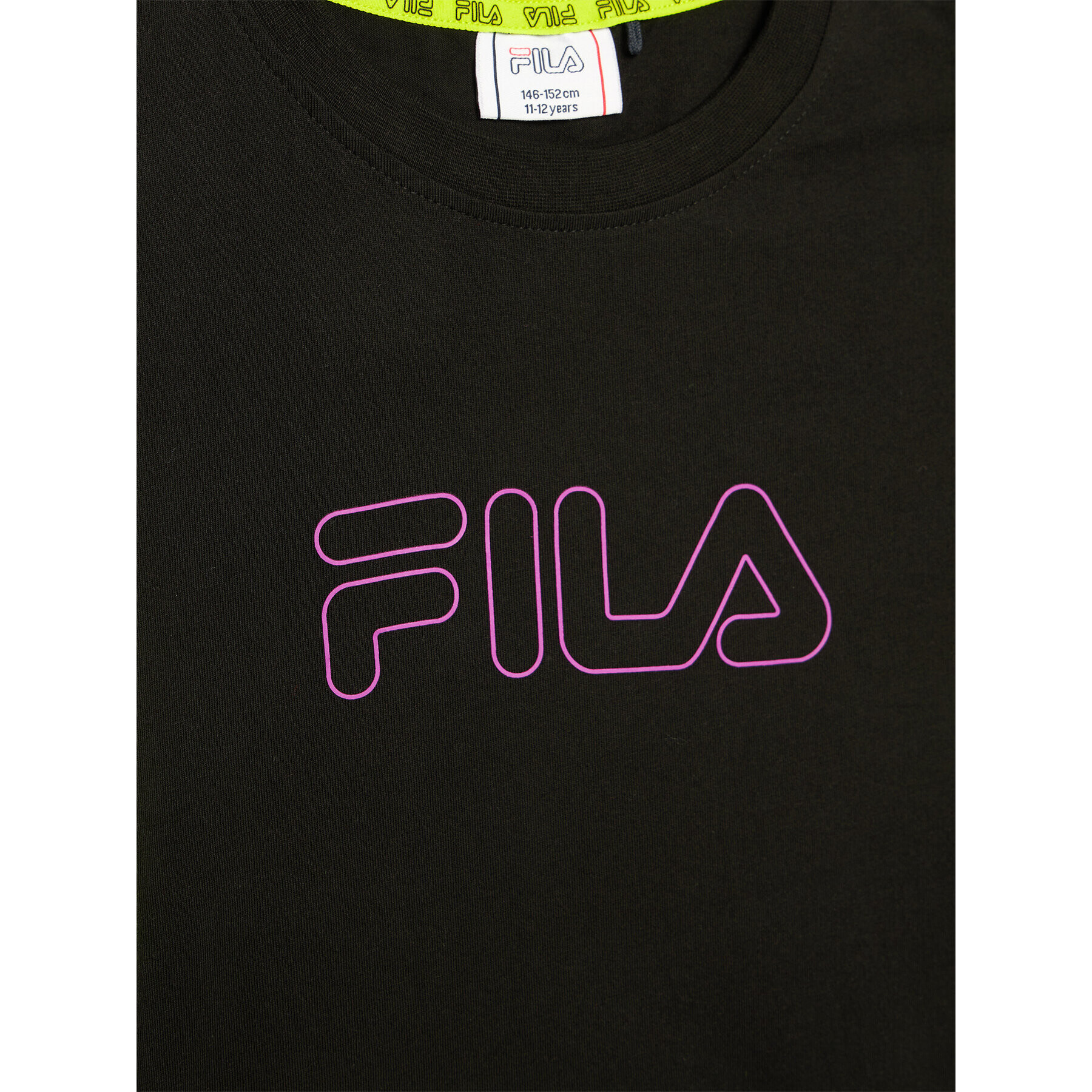 Fila Tricou Samara Blocked 683419 Negru Regular Fit - Pled.ro