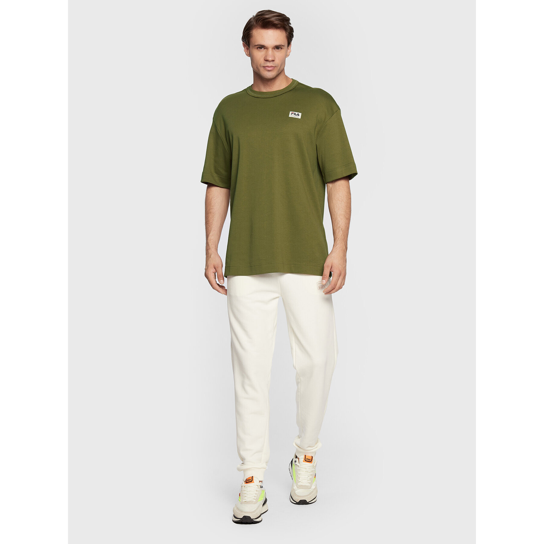 Fila Tricou Taipas FAM0149 Verde Oversize - Pled.ro