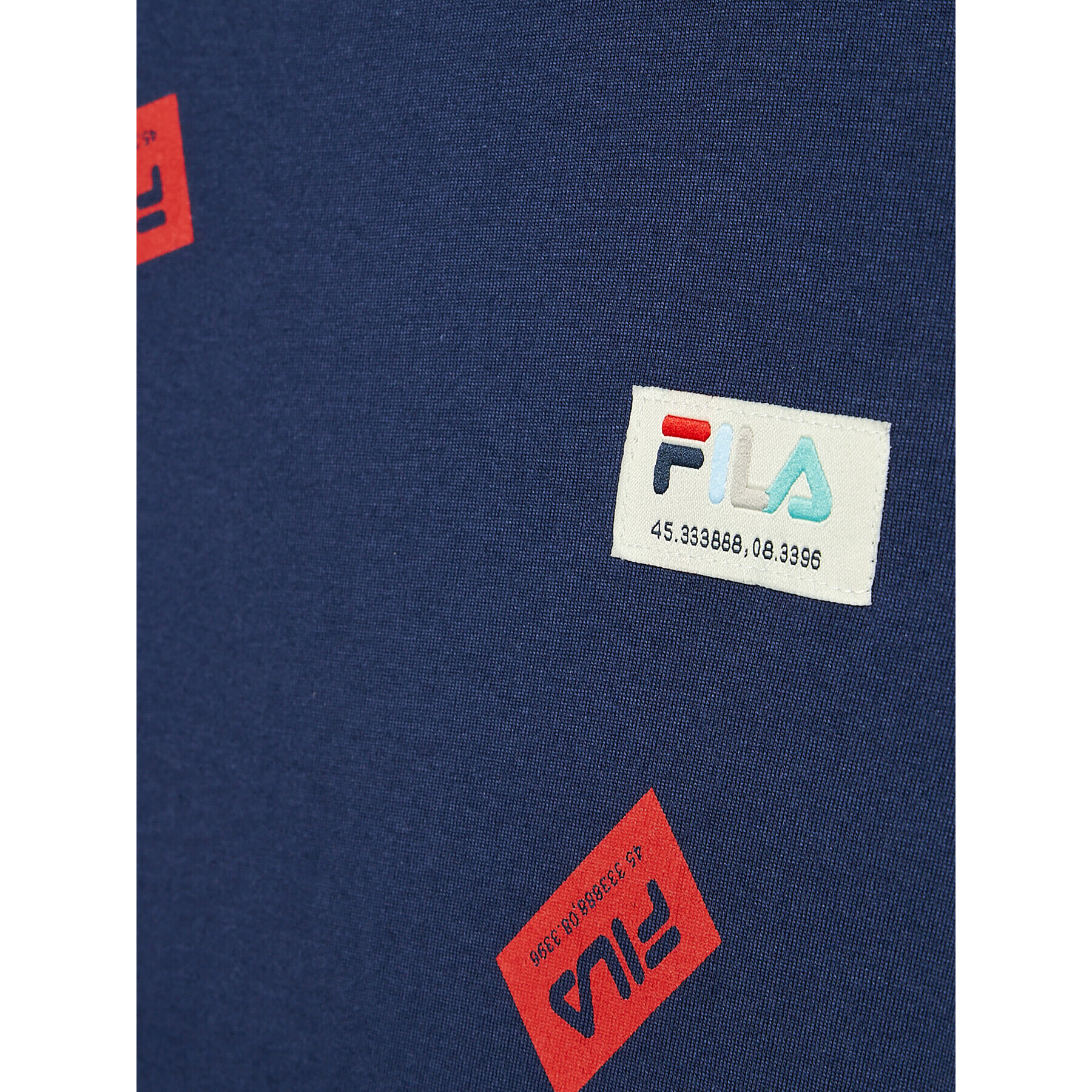 Fila Tricou Tespe Aop FAT0053 Bleumarin Regular Fit - Pled.ro