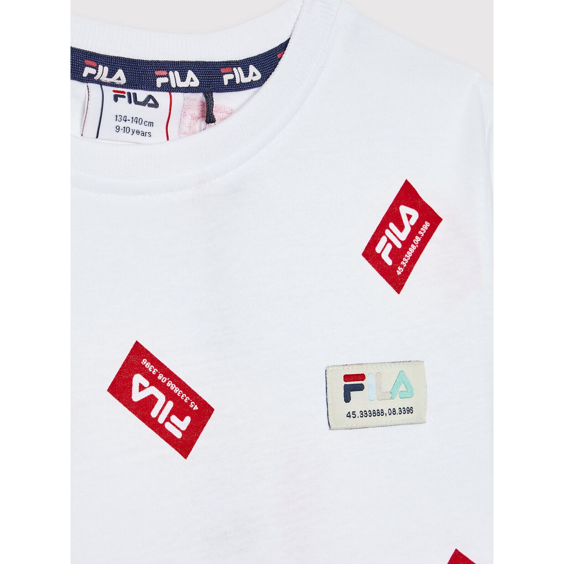 Fila Tricou Tespe FAT0053 Alb Regular Fit - Pled.ro