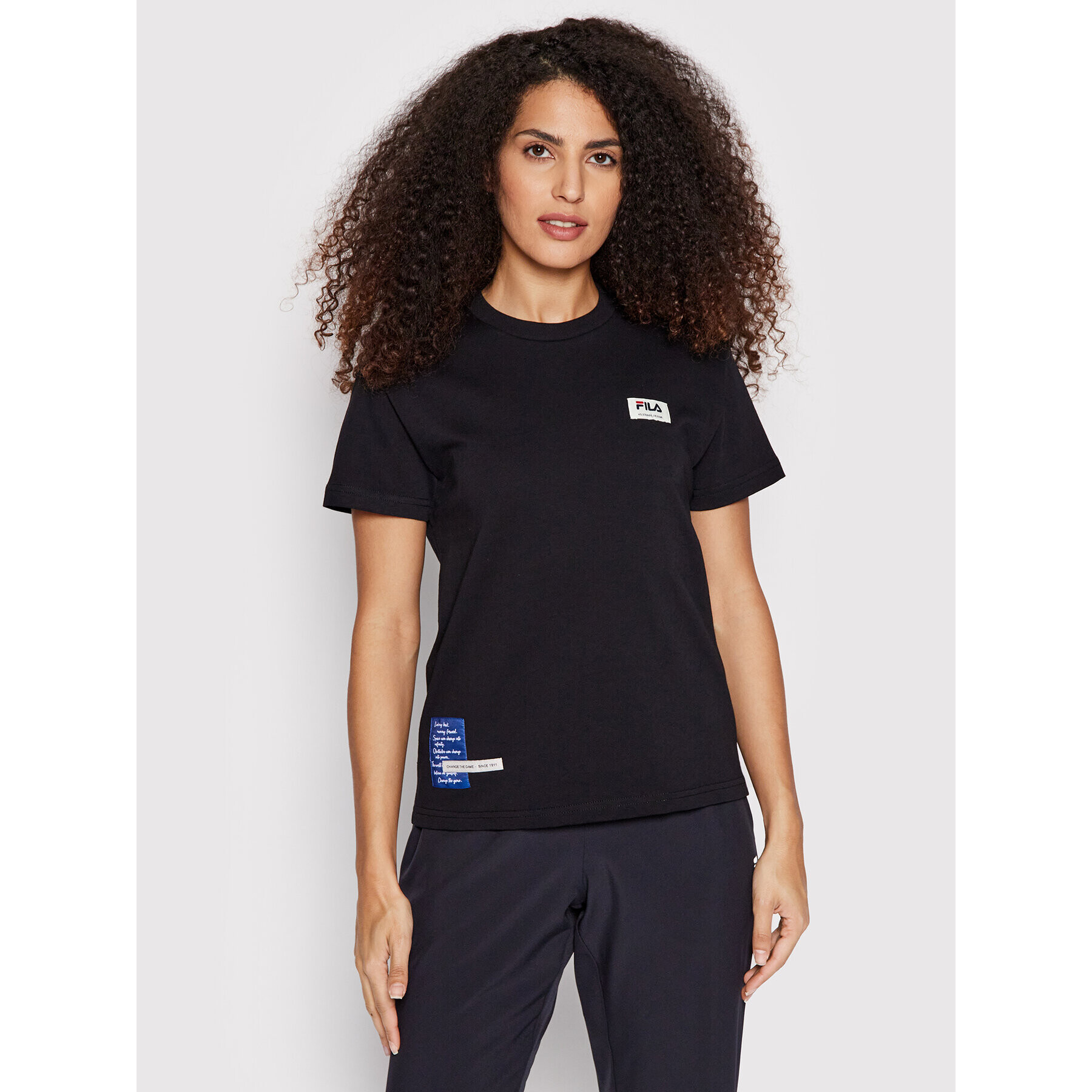 Fila Tricou Tetovo FAW0005 Negru Regular Fit - Pled.ro