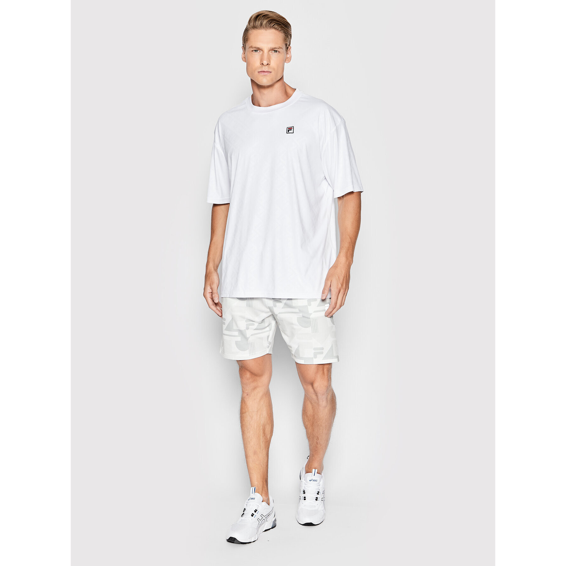 Fila Tricou Thady 689171 Alb Relaxed Fit - Pled.ro