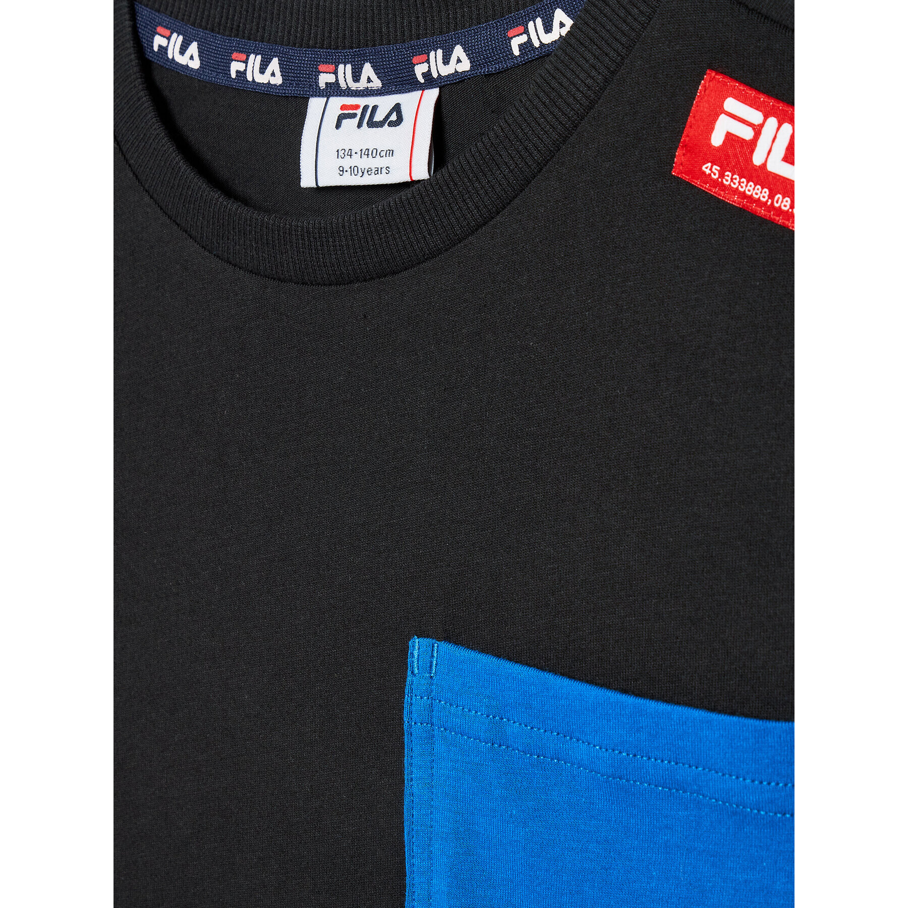 Fila Tricou Treffurt FAT0037 Negru Regular Fit - Pled.ro