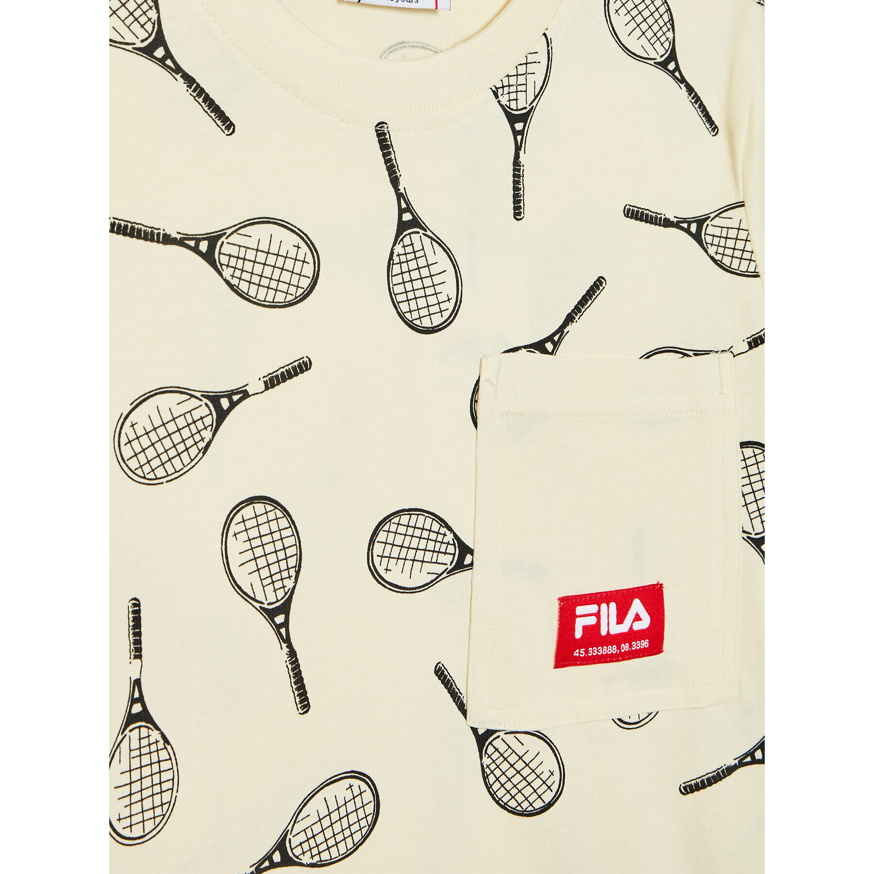 Fila Tricou Tribeg Aop FAT0040 Galben Regular Fit - Pled.ro