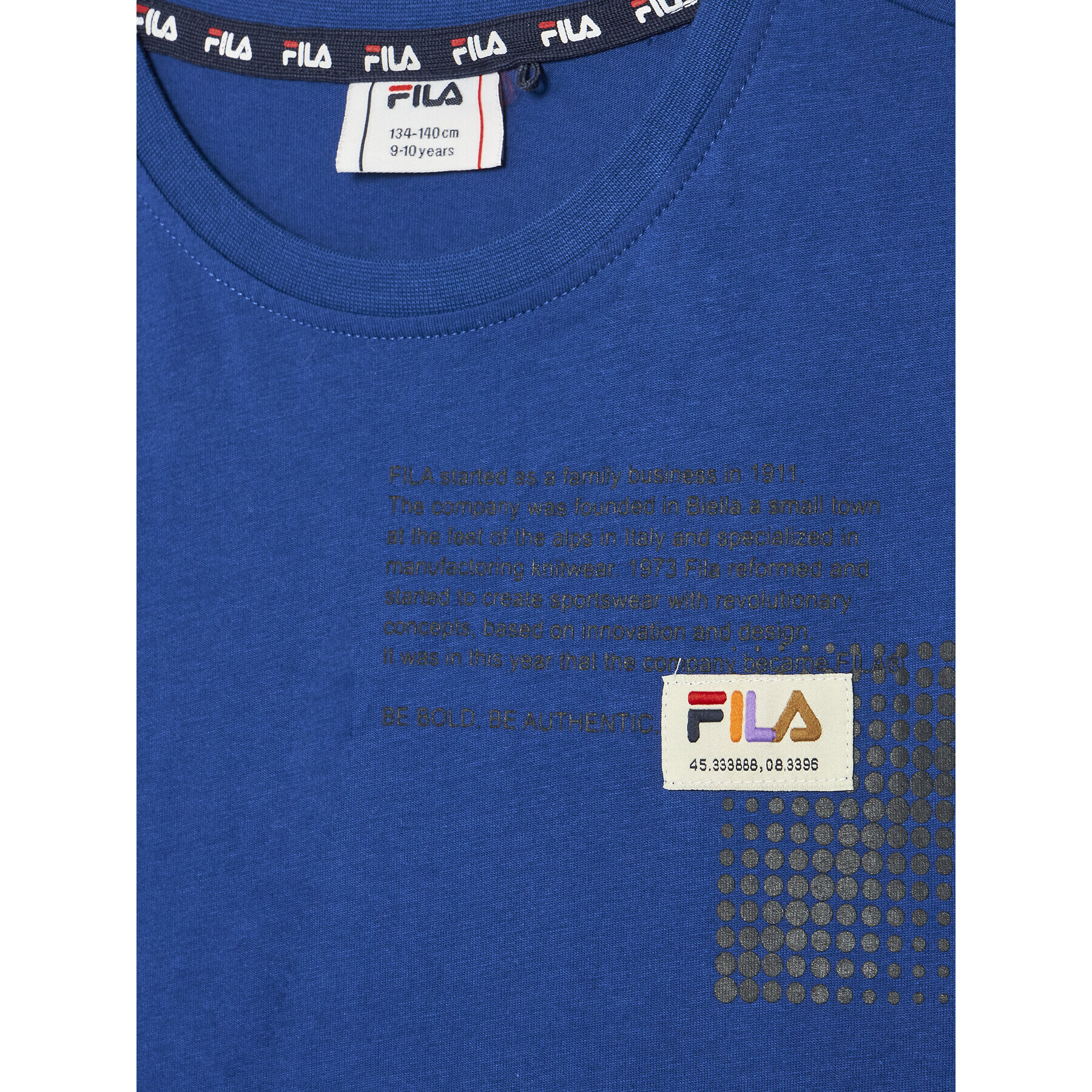 Fila Tricou Triest FAT0147 Albastru Regular Fit - Pled.ro