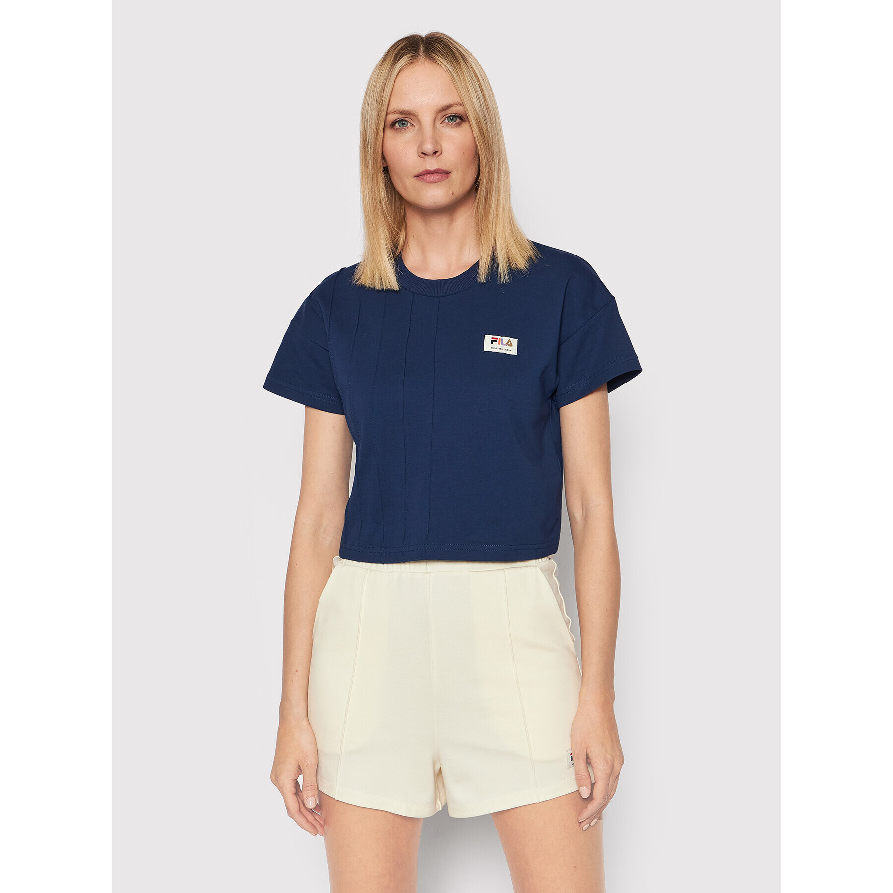 Fila Tricou Tudela FAW0031 Bleumarin Relaxed Fit - Pled.ro