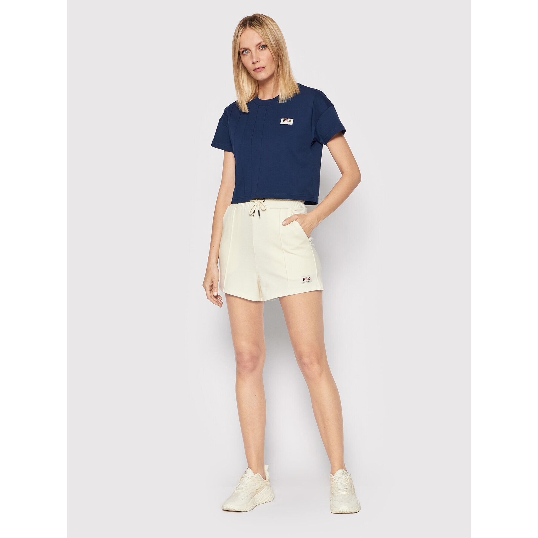 Fila Tricou Tudela FAW0031 Bleumarin Relaxed Fit - Pled.ro