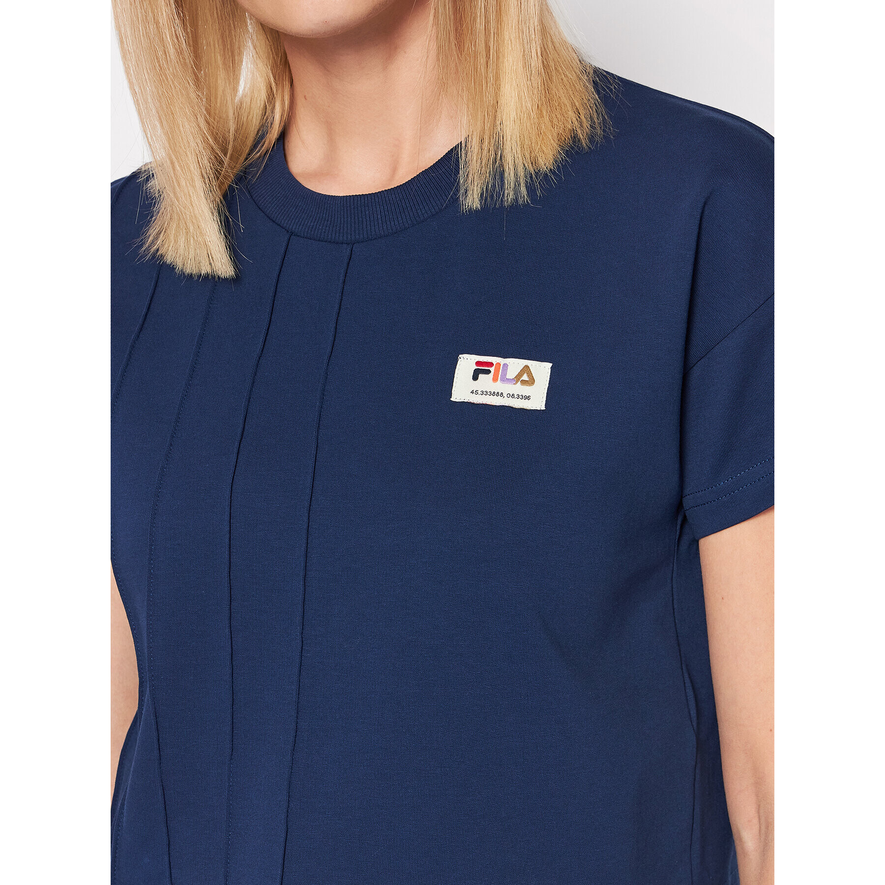 Fila Tricou Tudela FAW0031 Bleumarin Relaxed Fit - Pled.ro