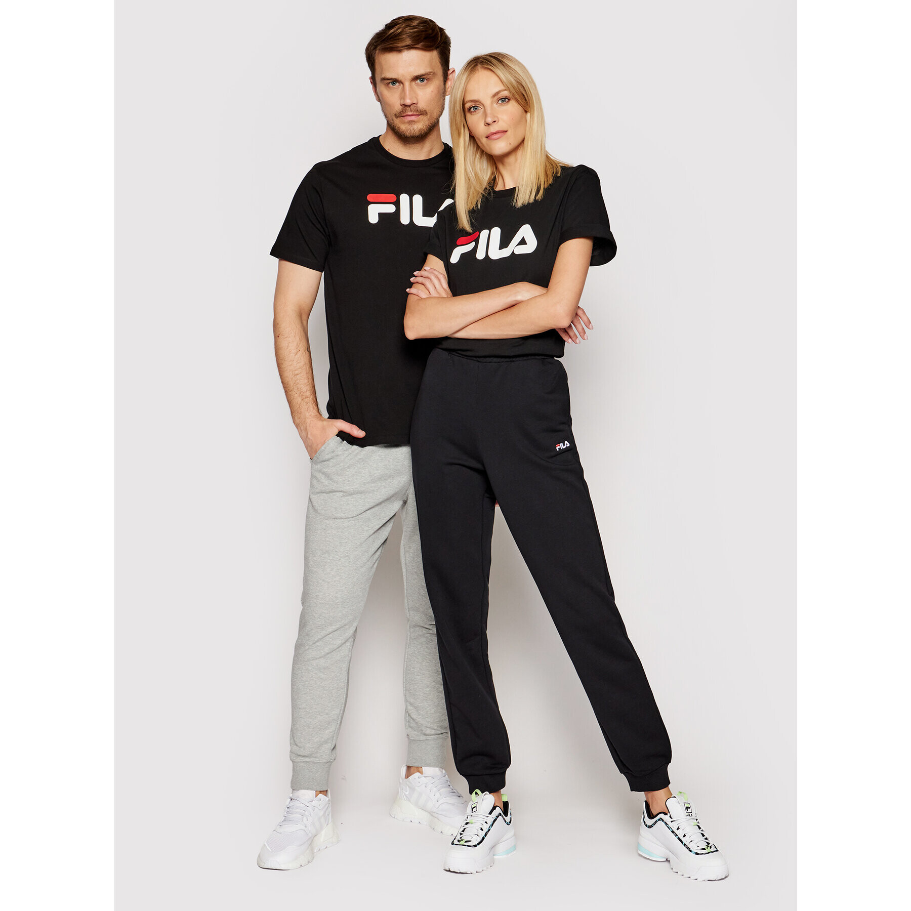 Fila Tricou Unisex 681093 Negru Regular Fit - Pled.ro