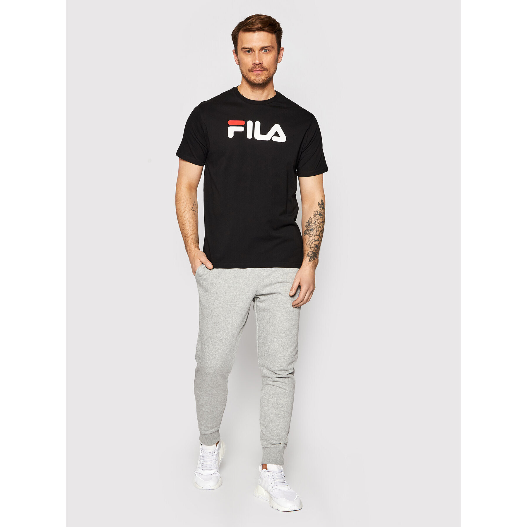 Fila Tricou Unisex 681093 Negru Regular Fit - Pled.ro