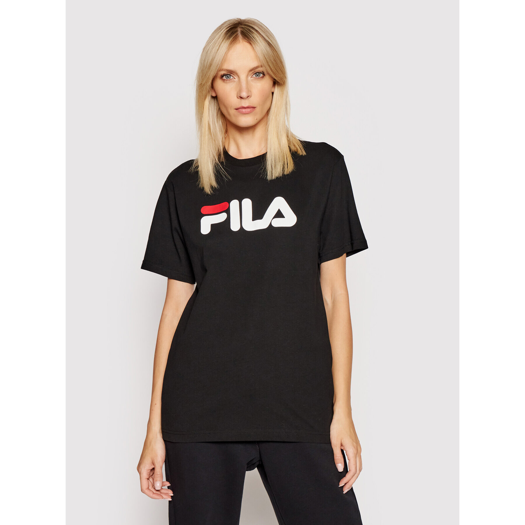 Fila Tricou Unisex 681093 Negru Regular Fit - Pled.ro